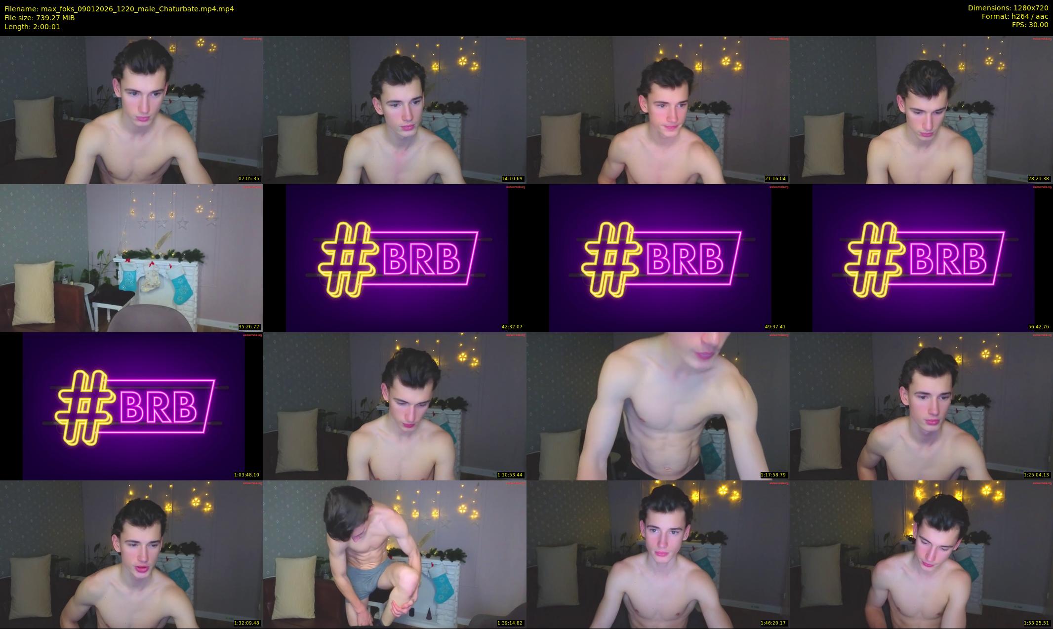max_foks — 121 minute Chaturbate male cam show recording, 720p, Jan 9, 2026