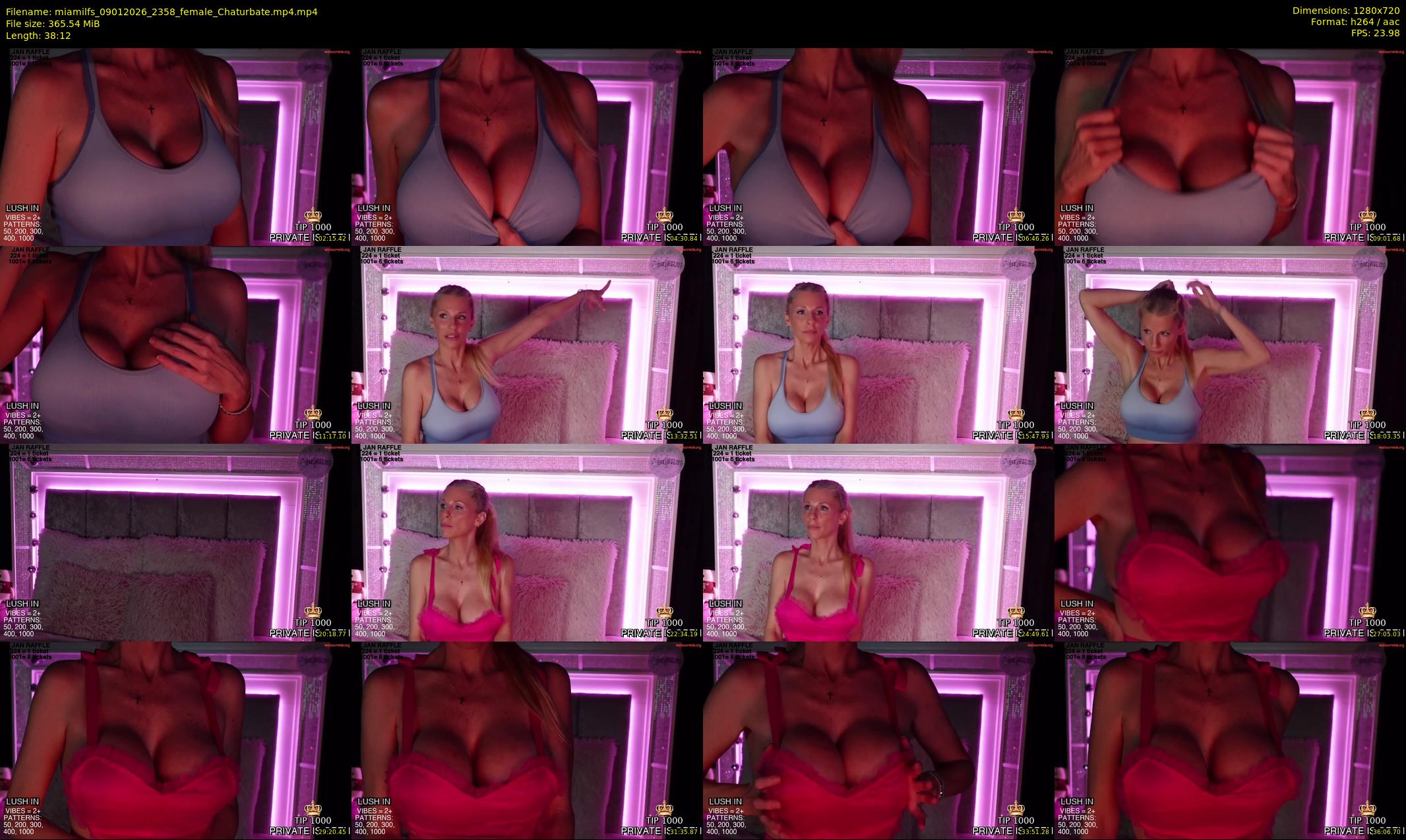miamilfs — 39 minute Chaturbate female cam show recording, 720p, Jan 9, 2026