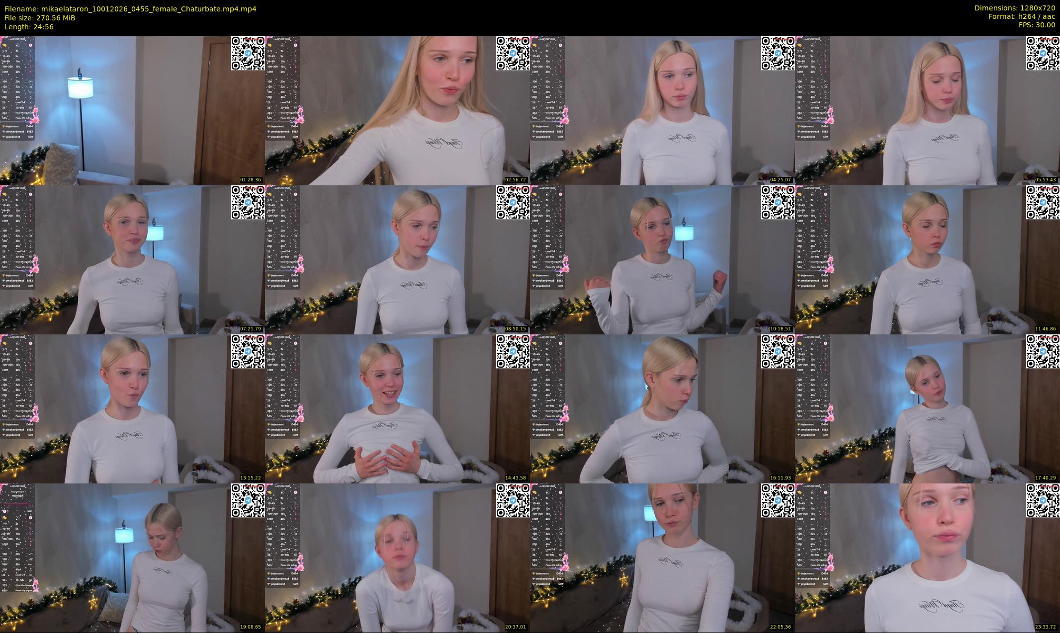 mikaelataron — 25 minute Chaturbate female cam show recording, 720p, Jan 10, 2026