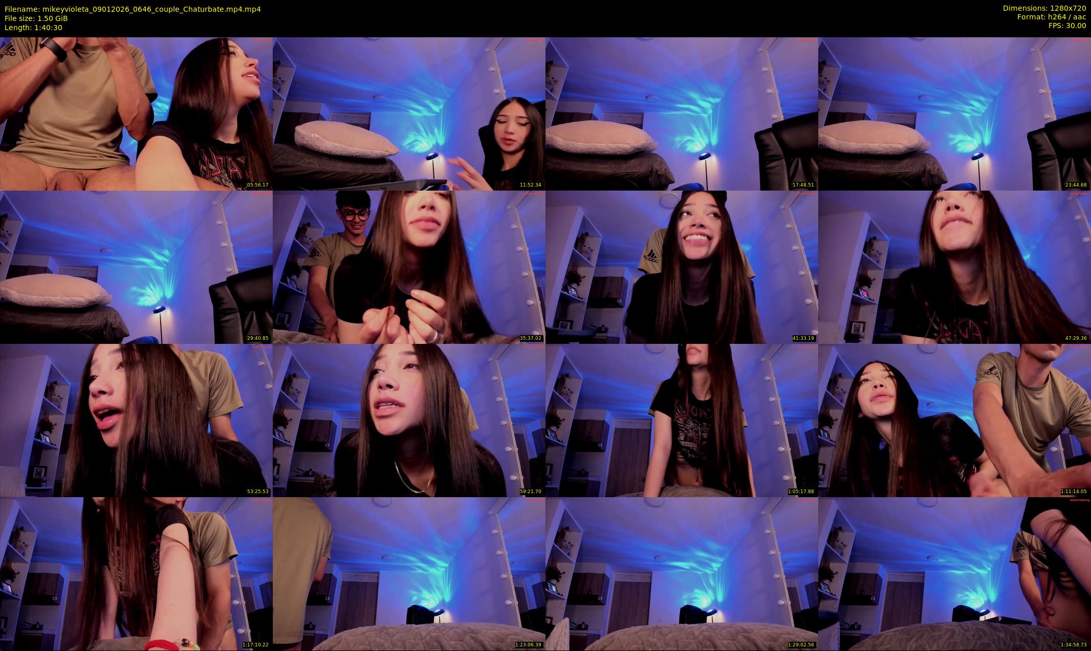 mikeyvioleta — 101 minute Chaturbate couple cam show recording, 720p, Jan 9, 2026