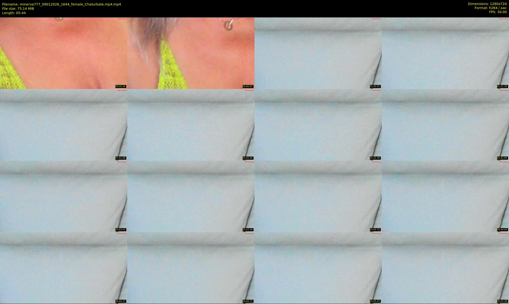 minerva777 — 6 minute Chaturbate female cam show recording, 720p, Jan 9, 2026