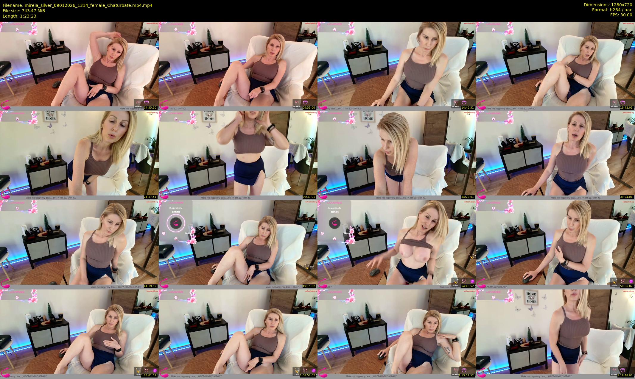mirela_silver — 84 minute Chaturbate female cam show recording, 720p, Jan 9, 2026