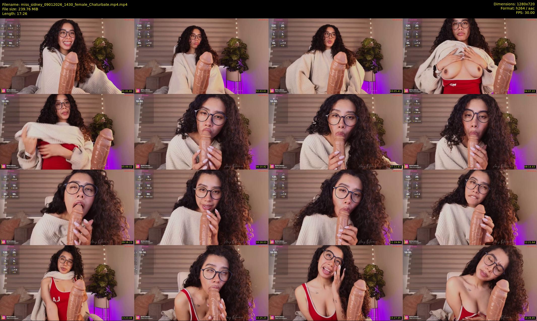 miss_sidney — 18 minute Chaturbate female cam show recording, 720p, Jan 9, 2026