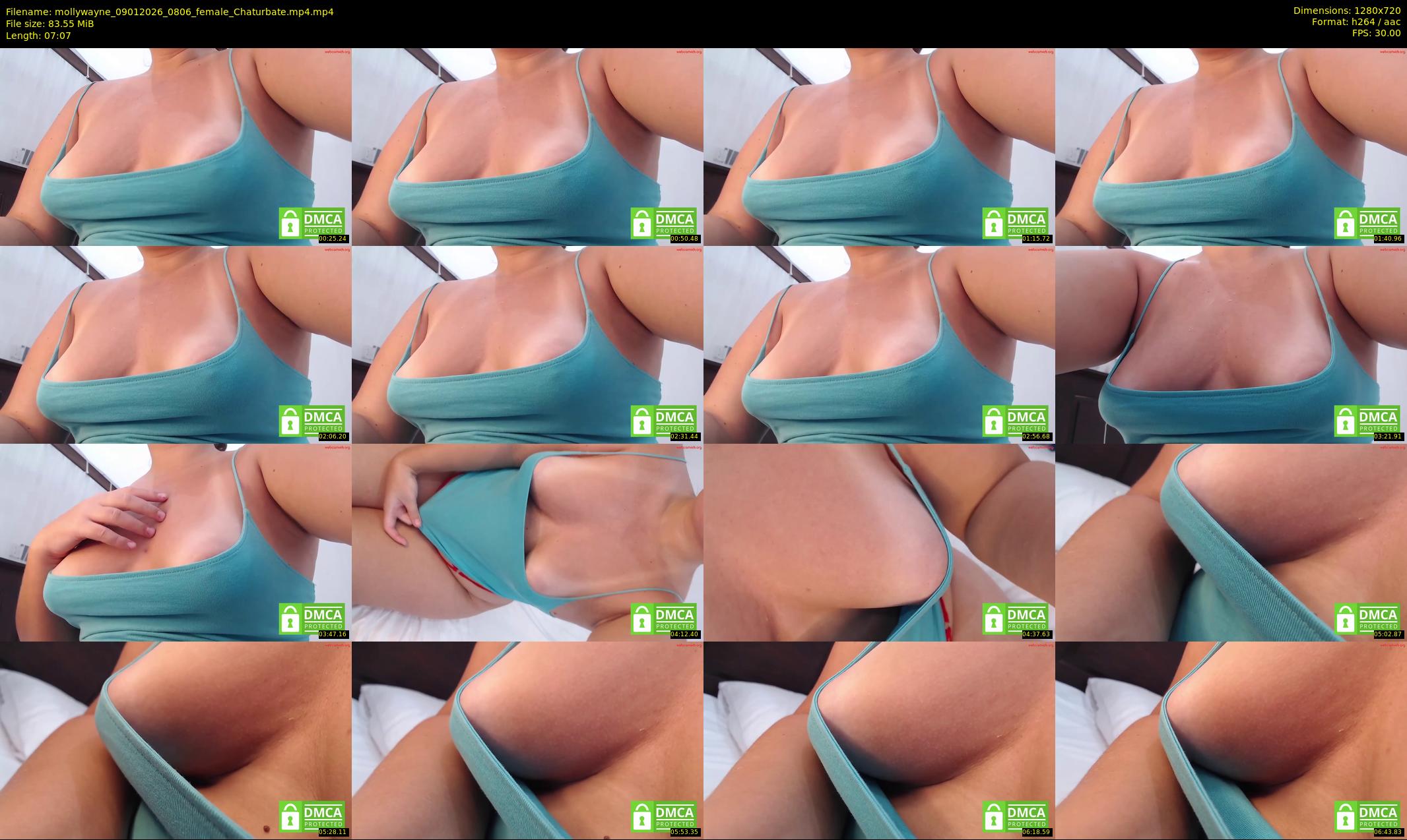 mollywayne — 8 minute Chaturbate female cam show recording, 720p, Jan 9, 2026