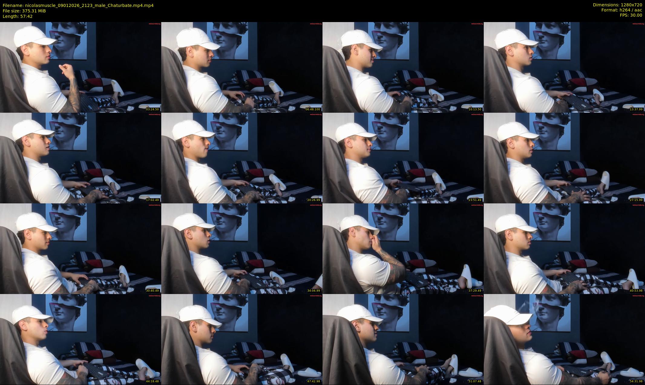 nicolasmuscle — 58 minute Chaturbate male cam show recording, 720p, Jan 9, 2026