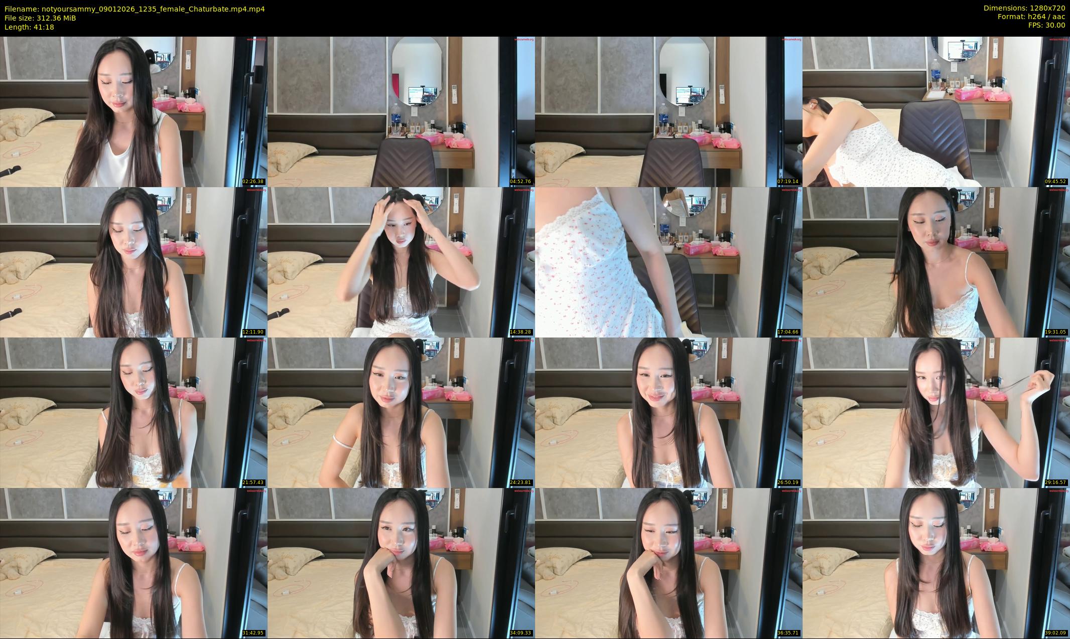 notyoursammy — 42 minute Chaturbate female cam show recording, 720p, Jan 9, 2026