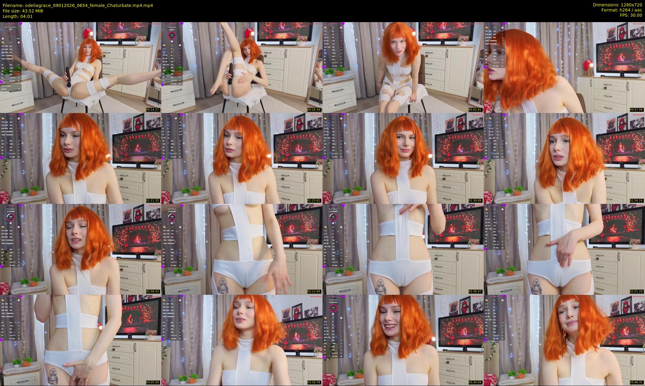 odeliagrace — 5 minute Chaturbate female cam show recording, 720p, Jan 9, 2026