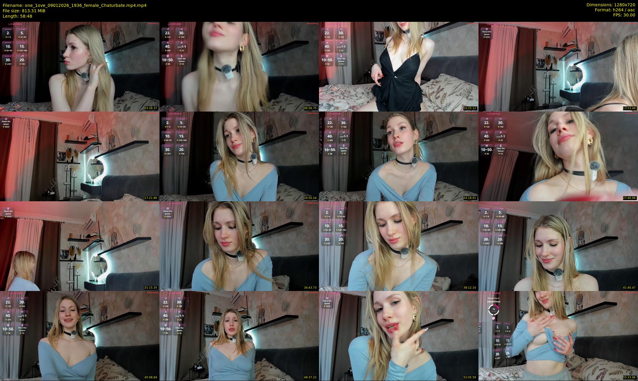 one_1ove — 59 minute Chaturbate female cam show recording, 720p, Jan 9, 2026