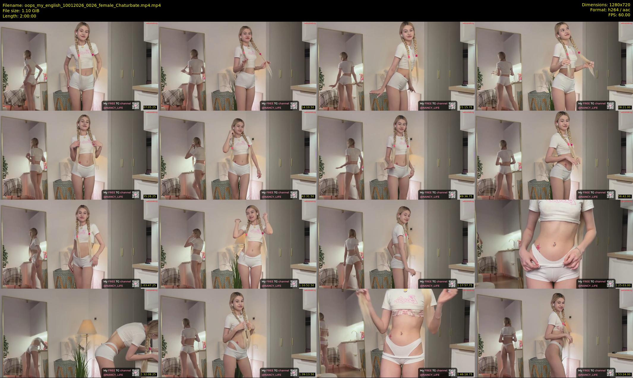 oops_my_english — 120 minute Chaturbate female cam show recording, 720p, Jan 10, 2026