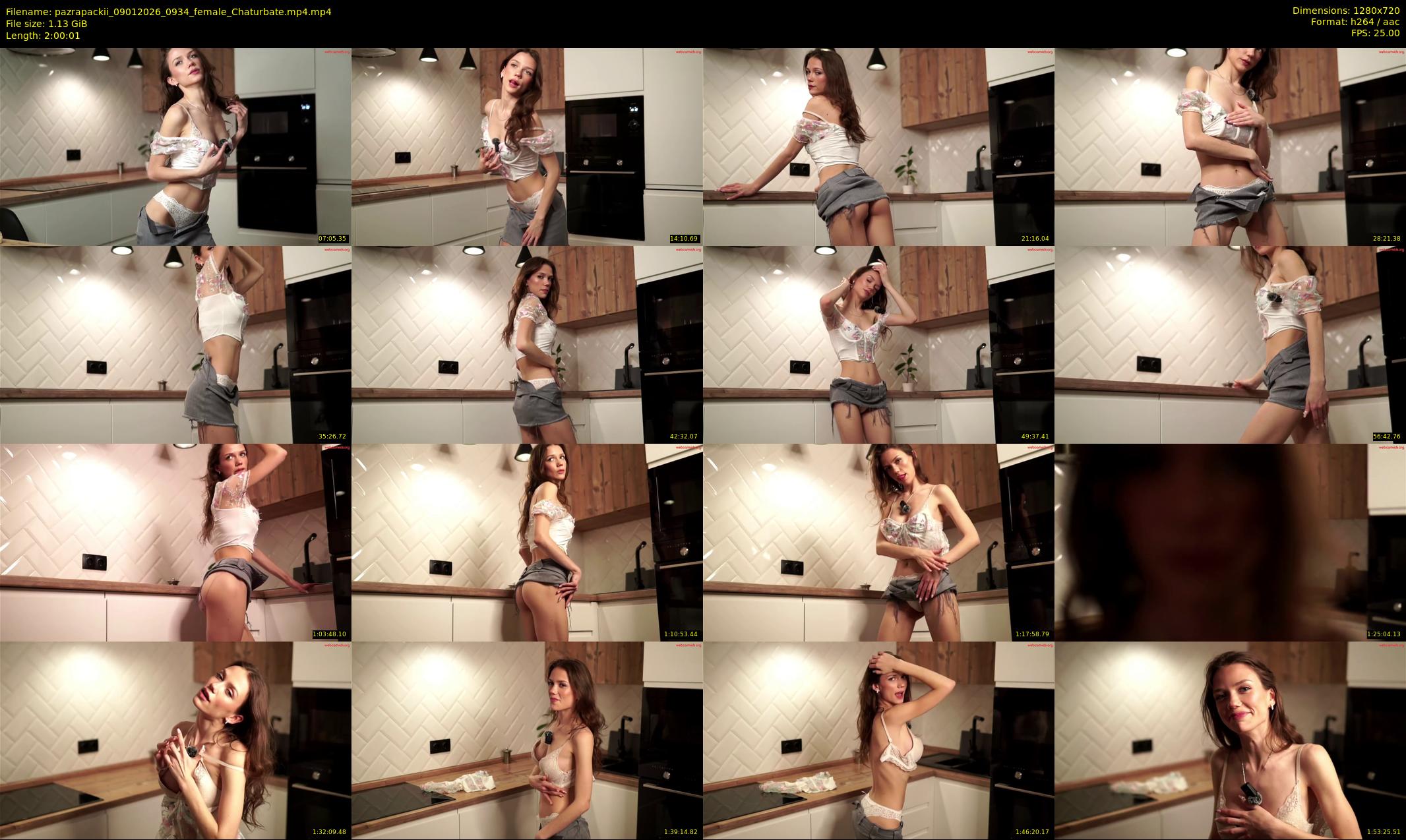 pazrapackii — 121 minute Chaturbate female cam show recording, 720p, Jan 9, 2026