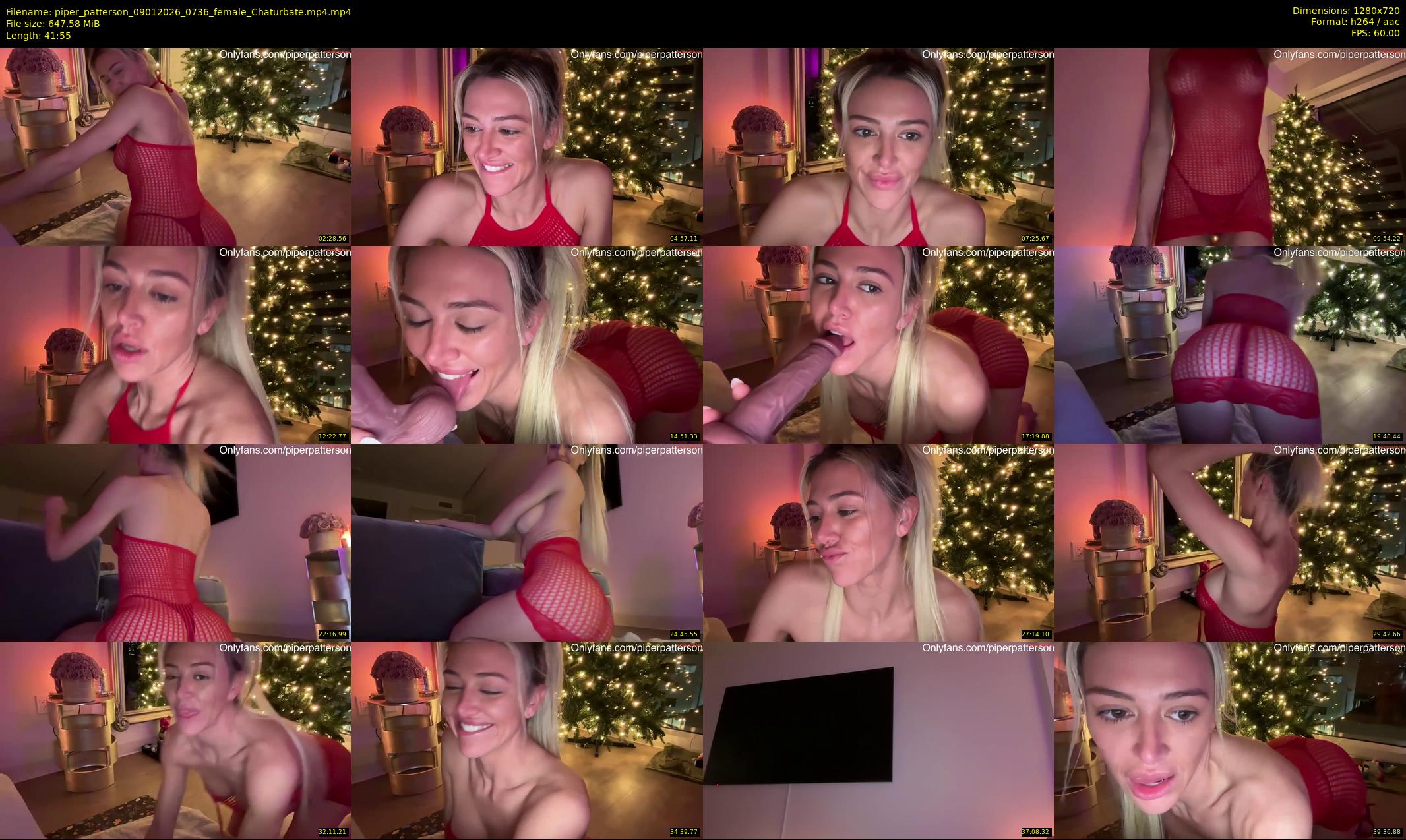 piper_patterson — 42 minute Chaturbate female cam show recording, 720p, Jan 9, 2026