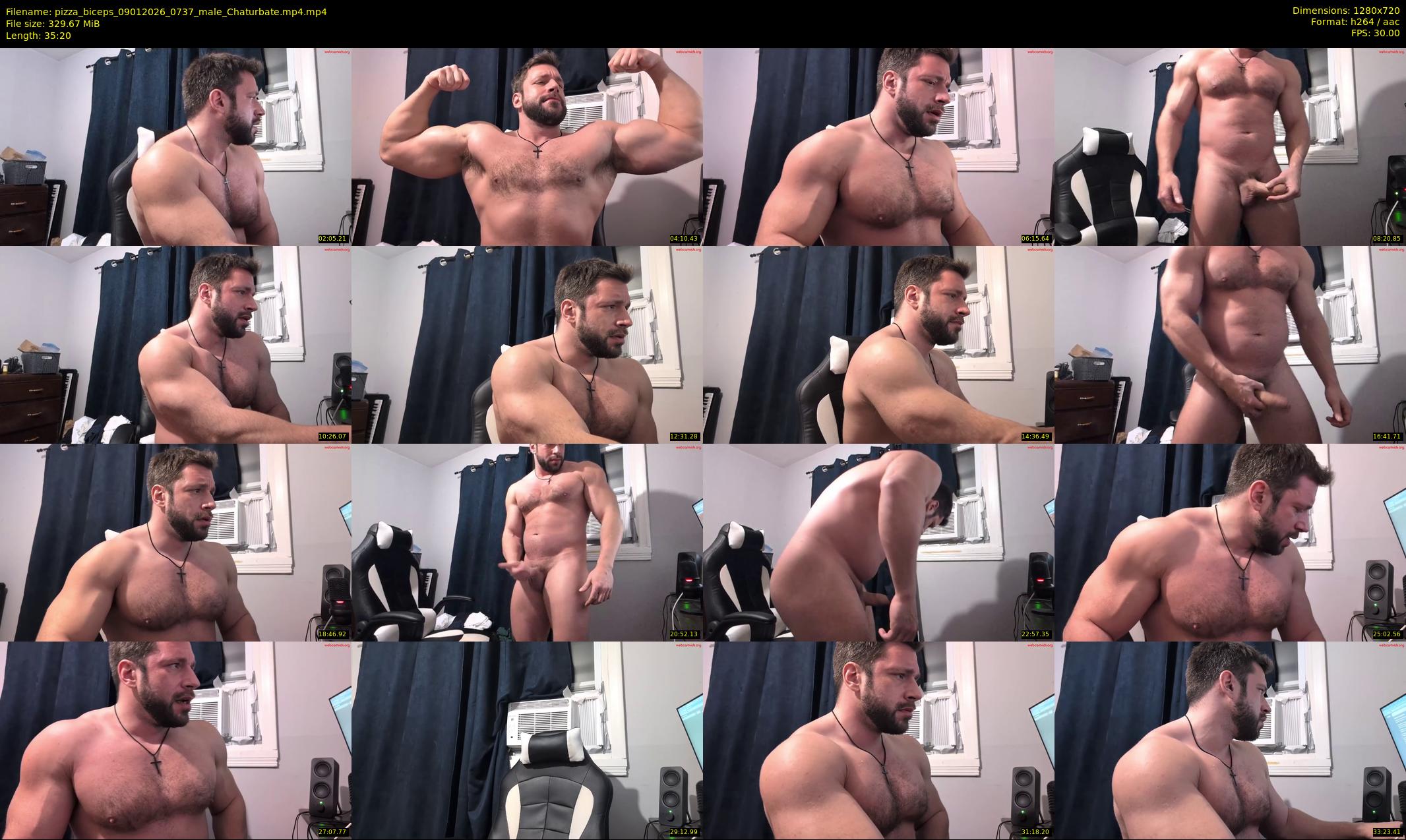 pizza_biceps — 36 minute Chaturbate male cam show recording, 720p, Jan 9, 2026