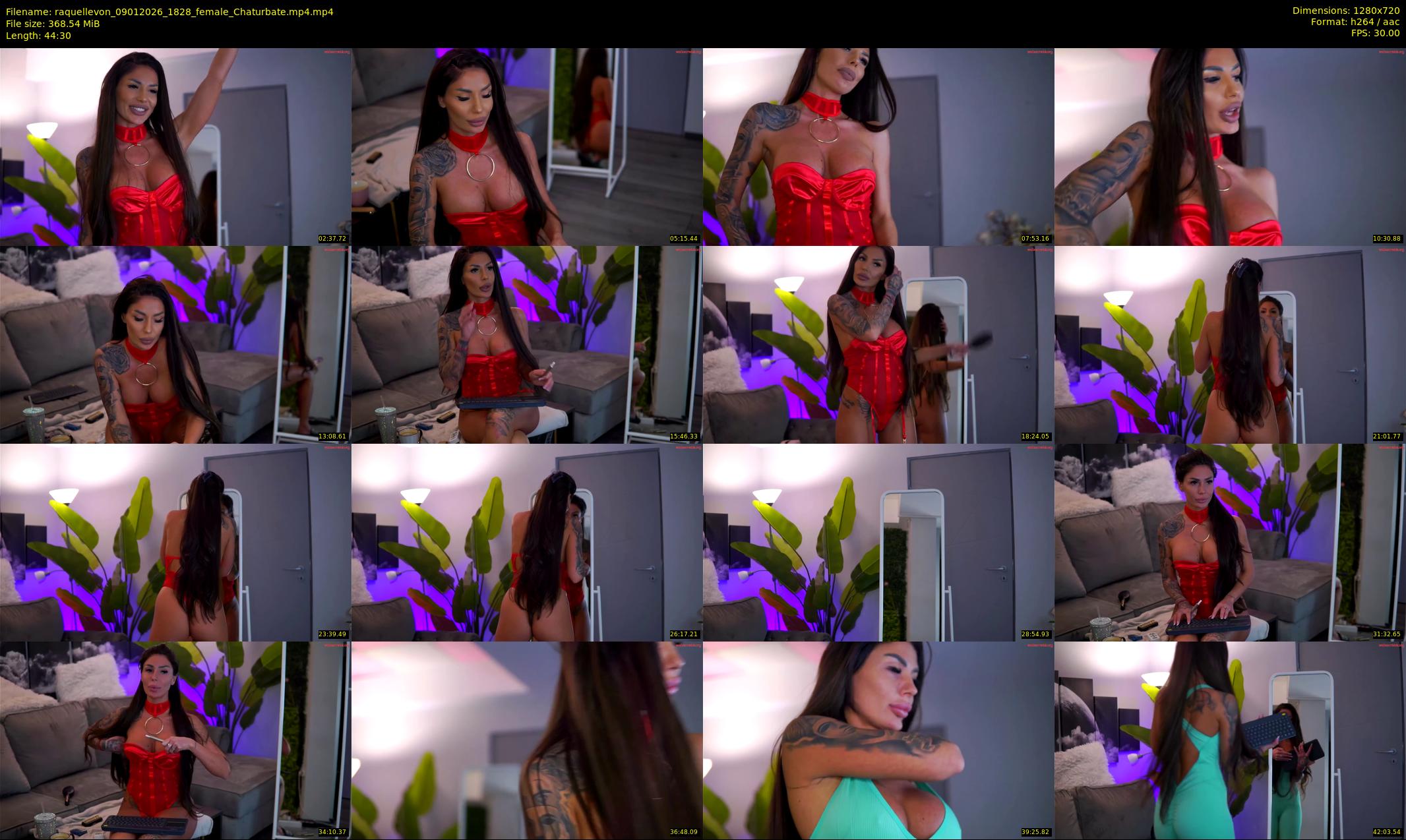 raquellevon — 45 minute Chaturbate female cam show recording, 720p, Jan 9, 2026