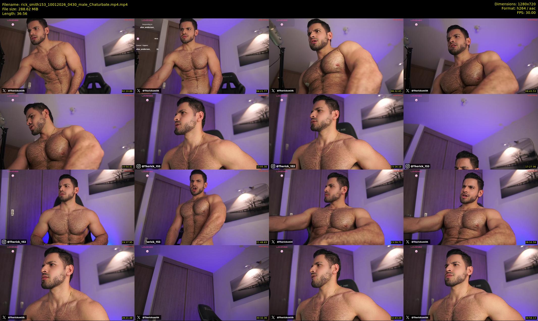 rick_smith153 — 37 minute Chaturbate male cam show recording, 720p, Jan 10, 2026