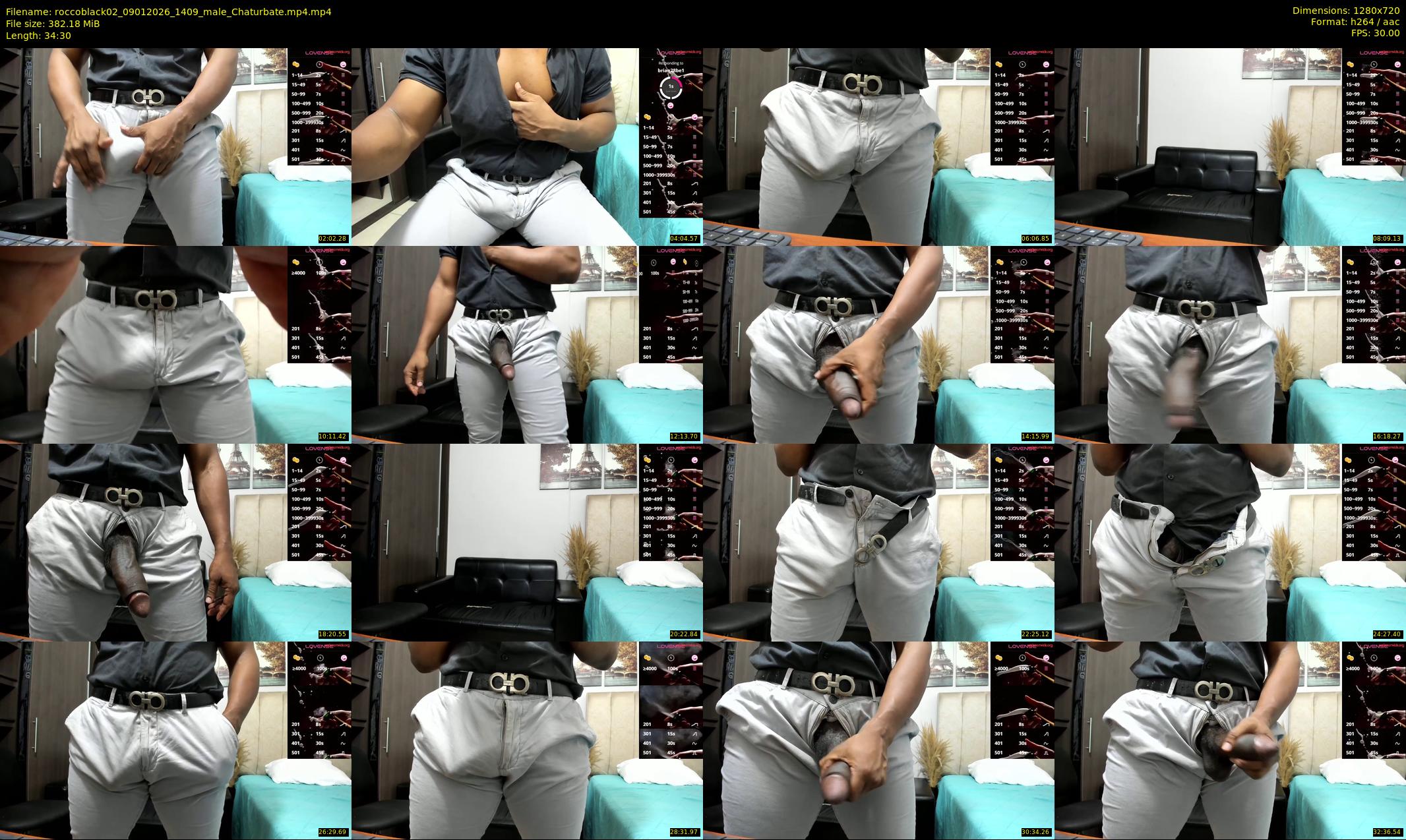 roccoblack02 — 35 minute Chaturbate male cam show recording, 720p, Jan 9, 2026