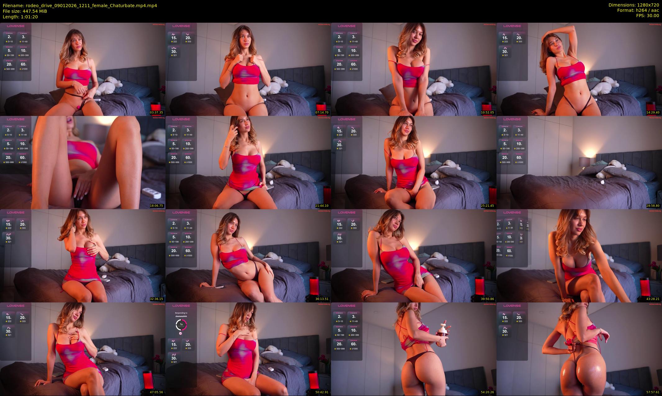 rodeo_drive — 62 minute Chaturbate female cam show recording, 720p, Jan 9, 2026