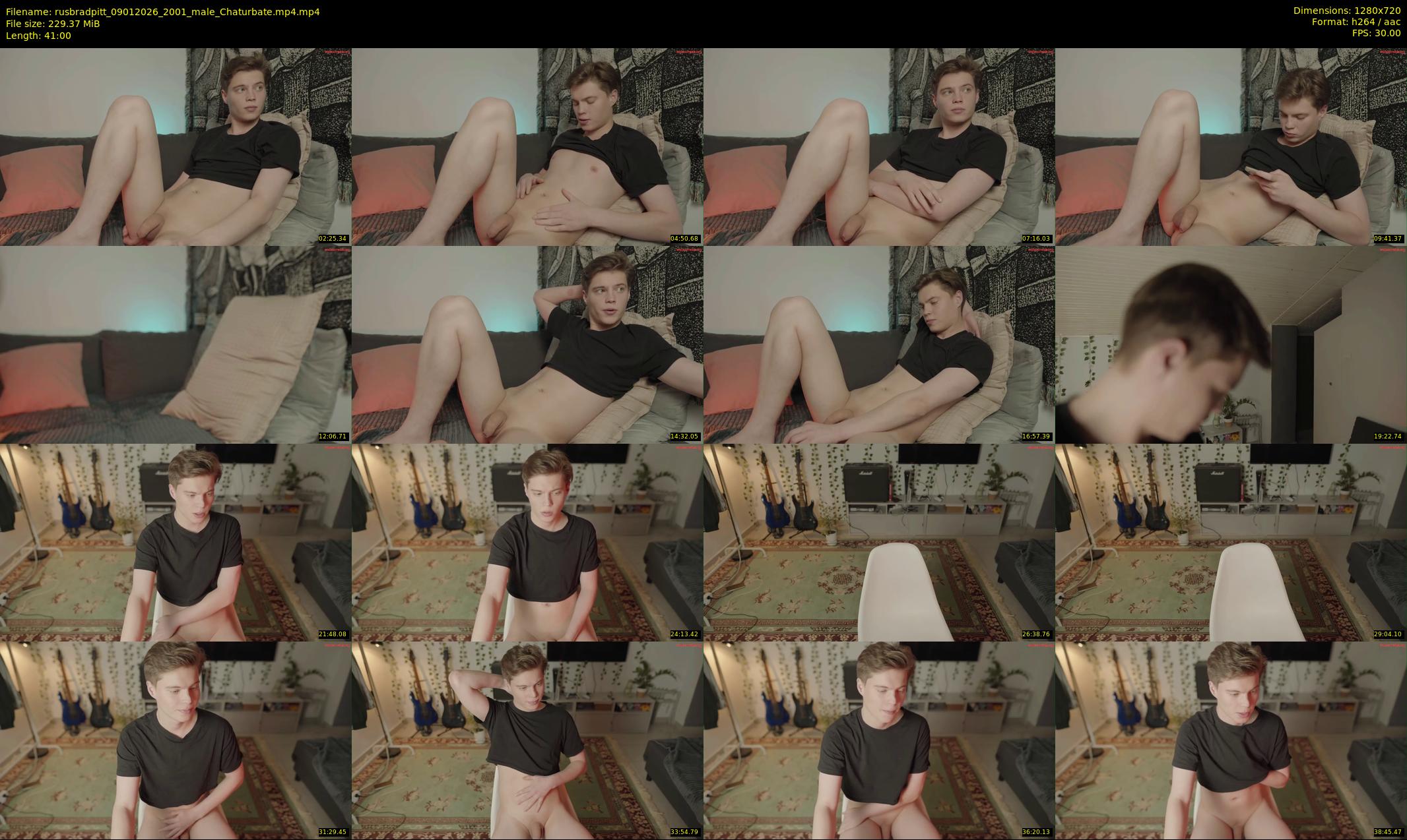 rusbradpitt — 41 minute Chaturbate male cam show recording, 720p, Jan 9, 2026