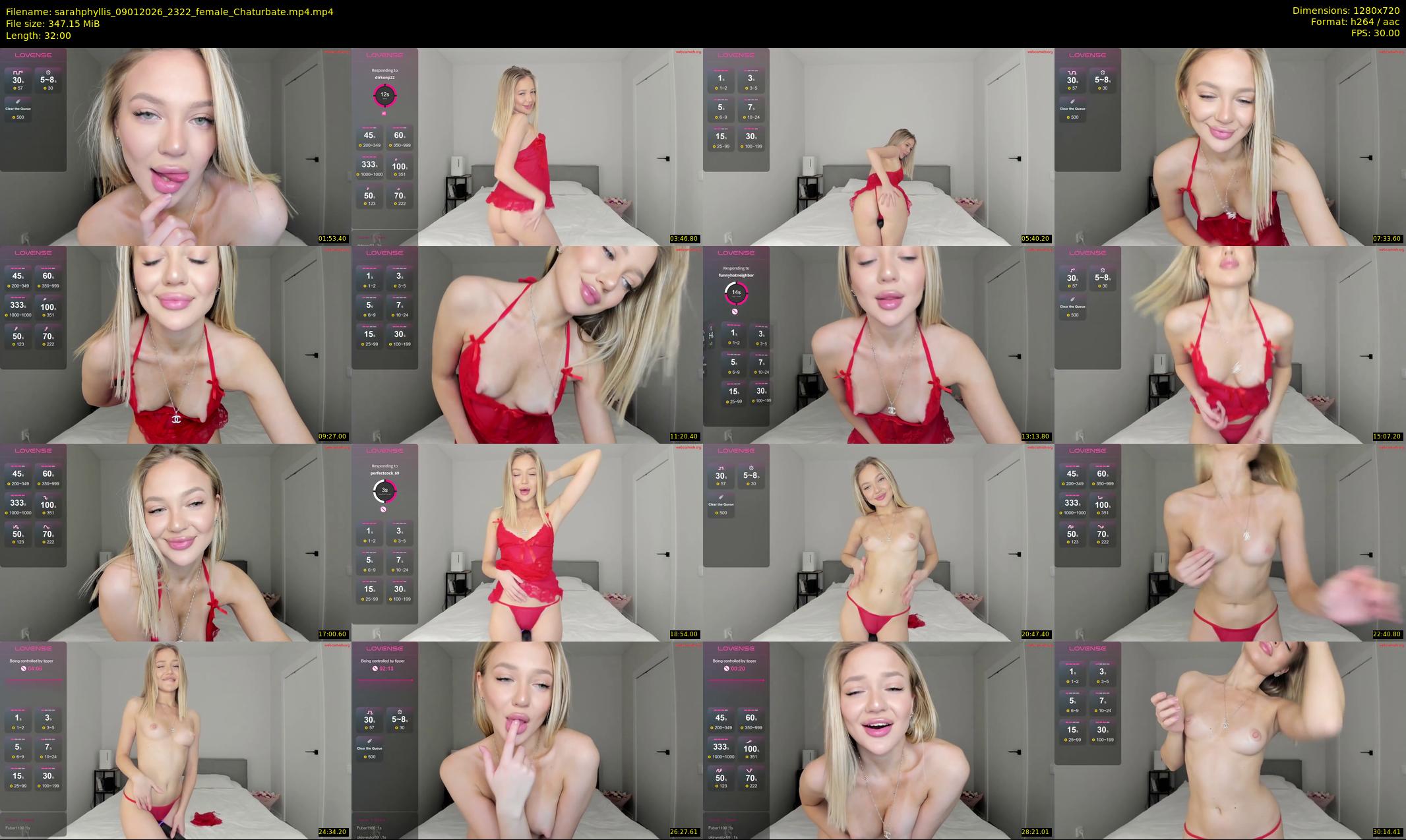 sarahphyllis — 32 minute Chaturbate female cam show recording, 720p, Jan 9, 2026
