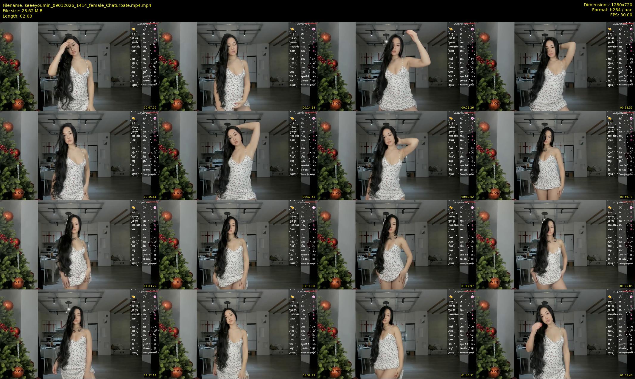 seeeyoumin — 2 minute Chaturbate female cam show recording, 720p, Jan 9, 2026