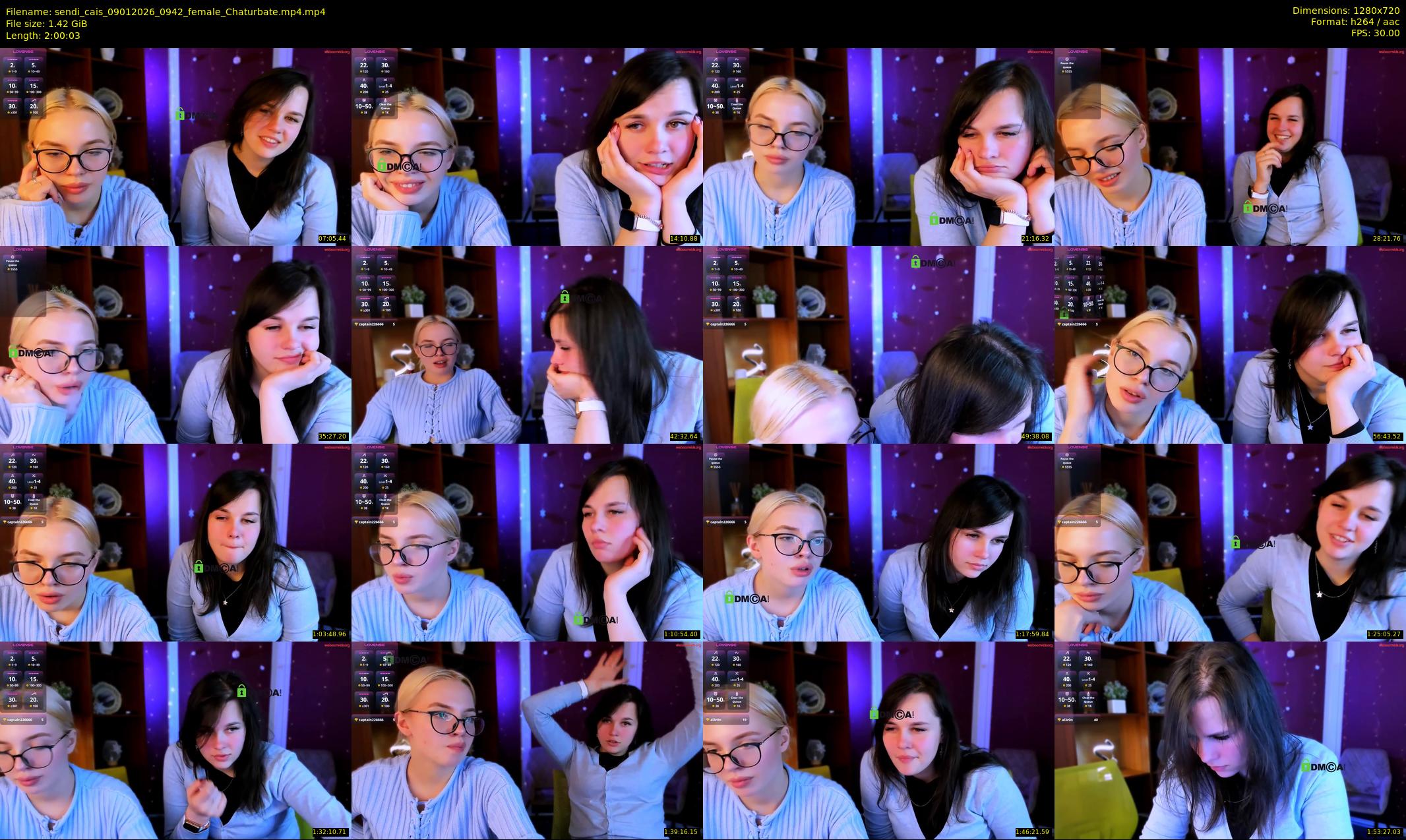 sendi_cais — 121 minute Chaturbate female cam show recording, 720p, Jan 9, 2026
