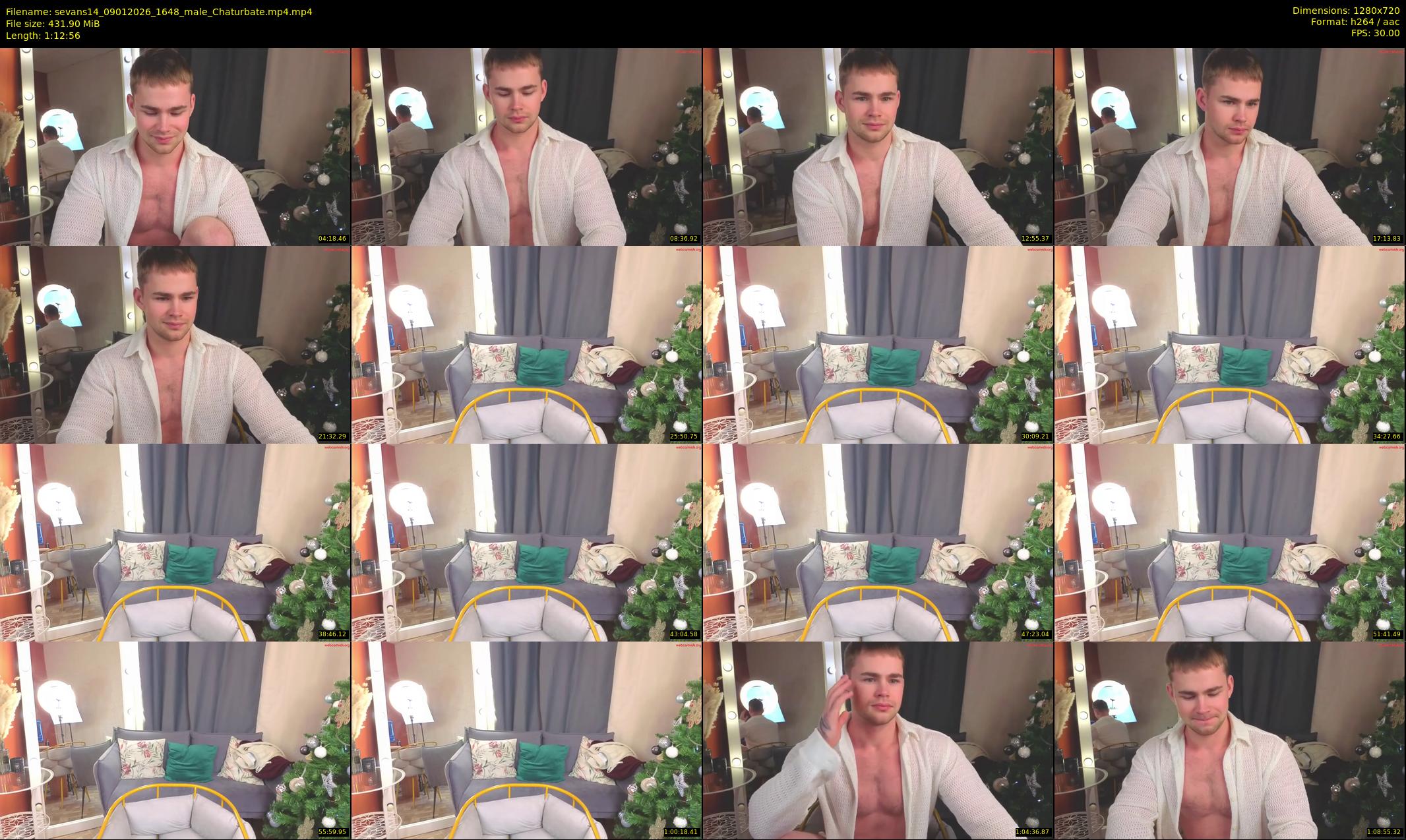 sevans14 — 73 minute Chaturbate male cam show recording, 720p, Jan 9, 2026