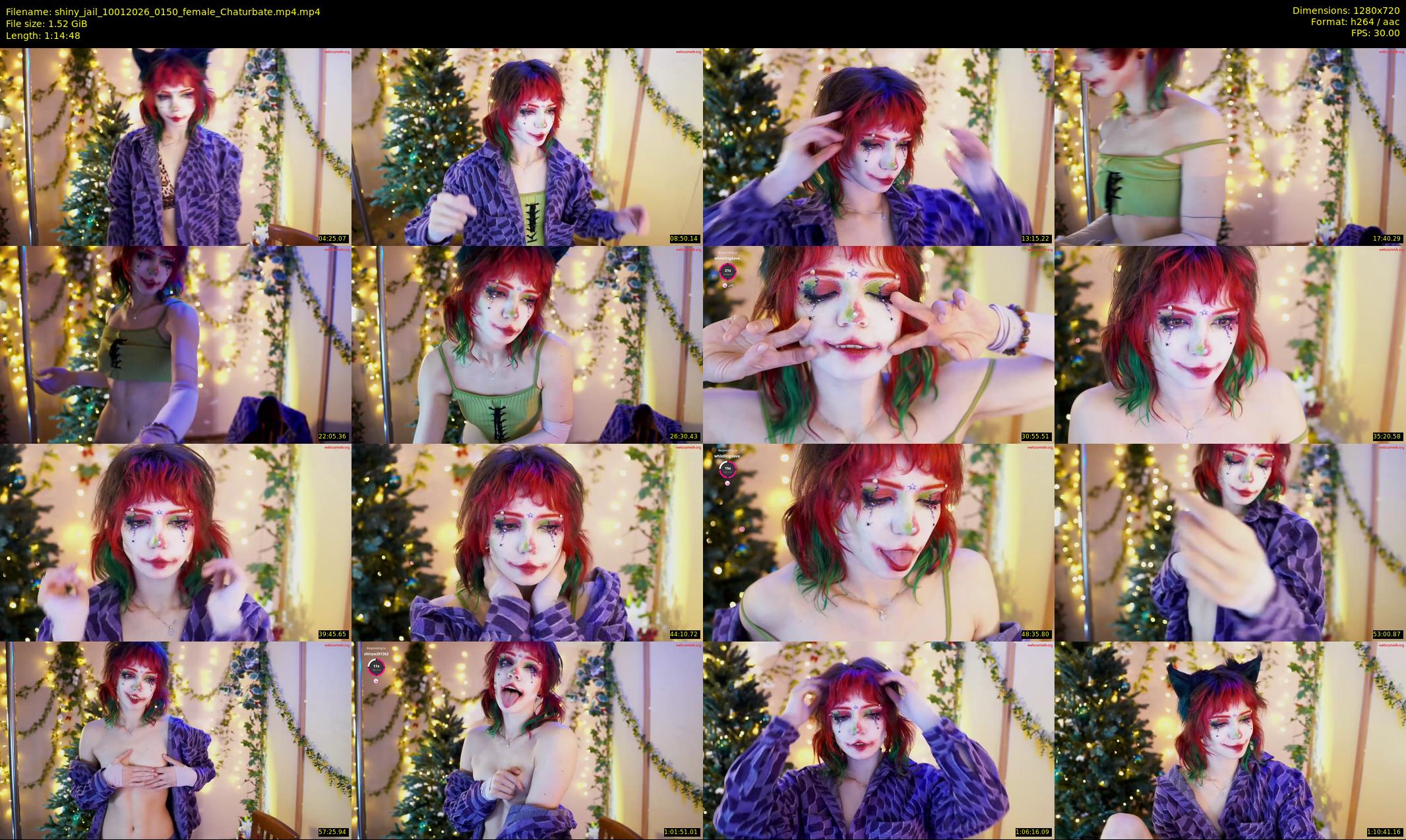 shiny_jail — 75 minute Chaturbate female cam show recording, 720p, Jan 10, 2026