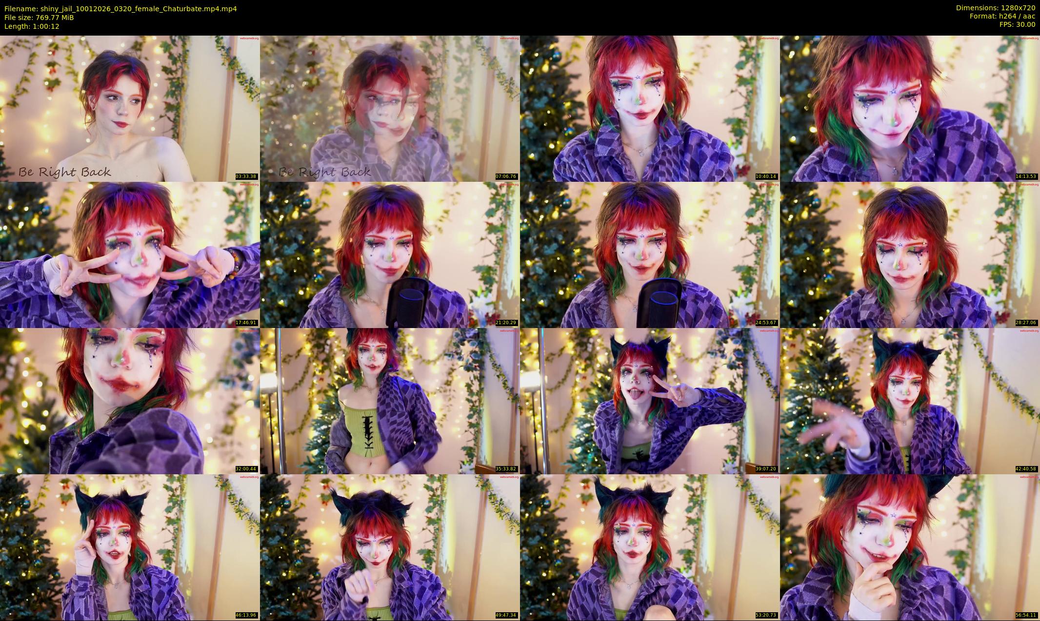 shiny_jail — 61 minute Chaturbate female cam show recording, 720p, Jan 10, 2026