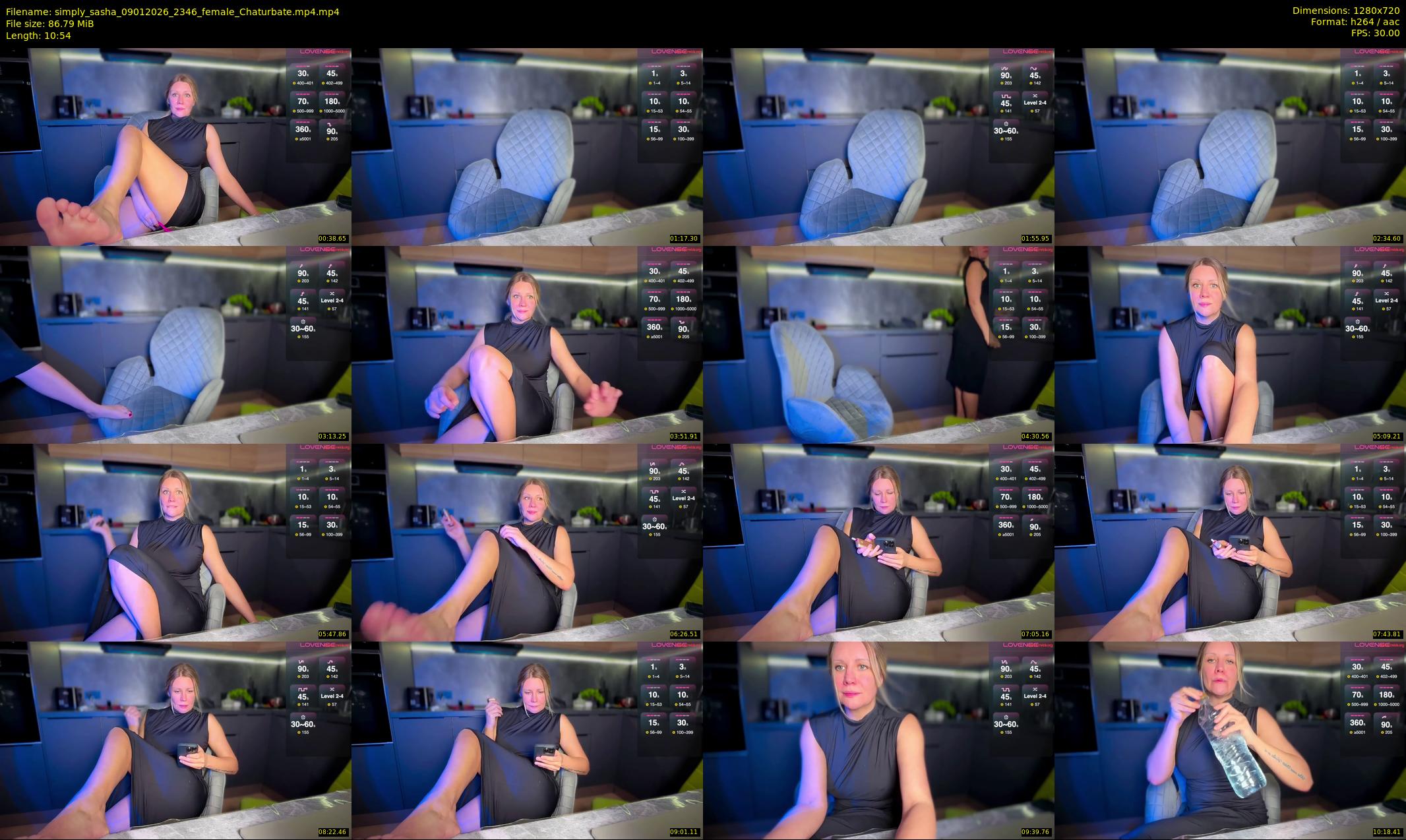 simply_sasha — 11 minute Chaturbate female cam show recording, 720p, Jan 9, 2026