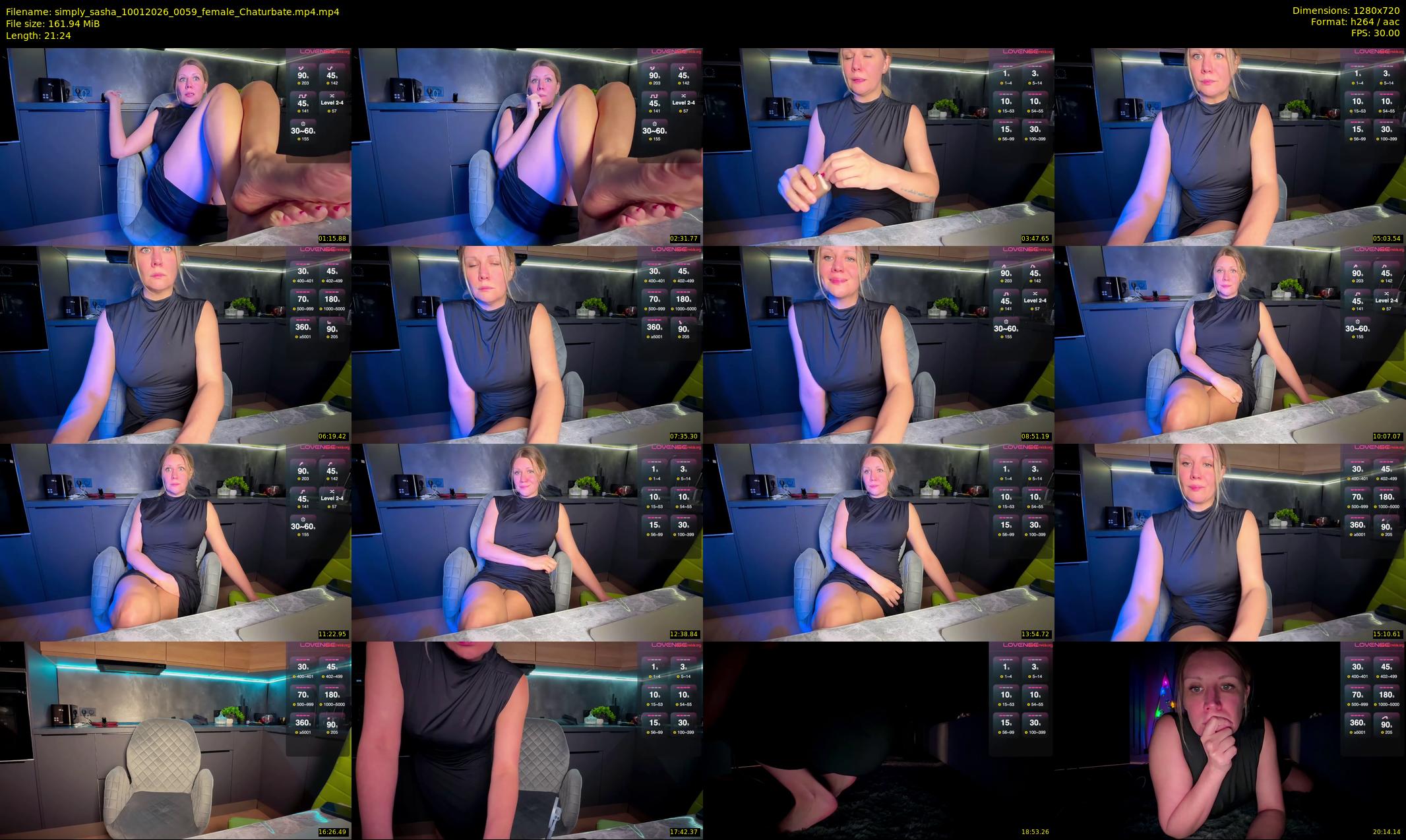 simply_sasha — 22 minute Chaturbate female cam show recording, 720p, Jan 10, 2026