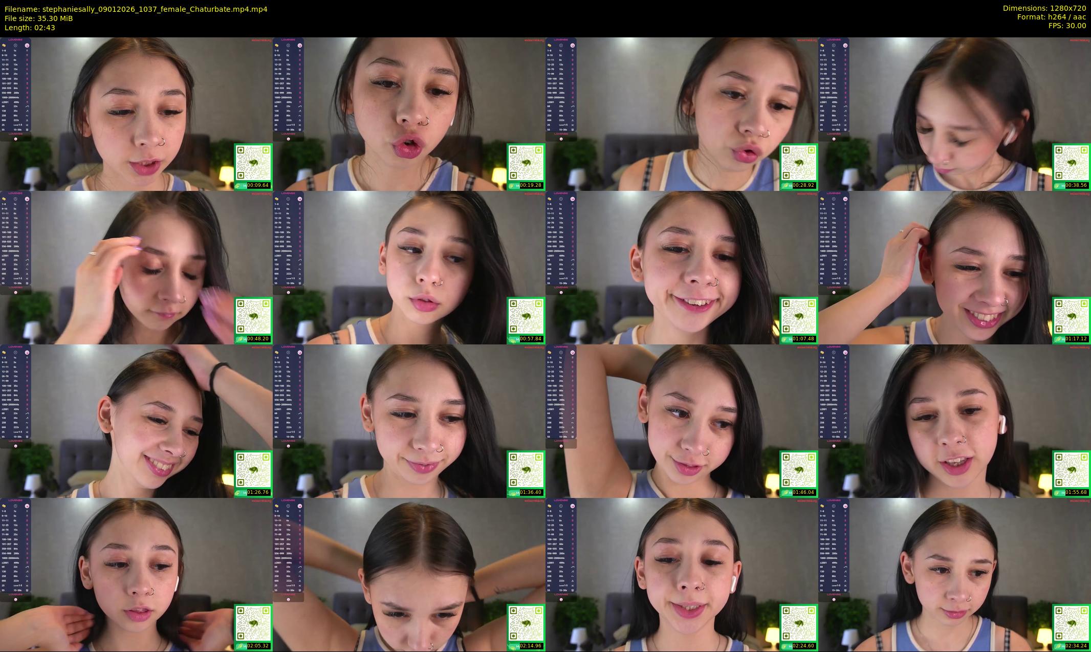 stephaniesally — 3 minute Chaturbate female cam show recording, 720p, Jan 9, 2026