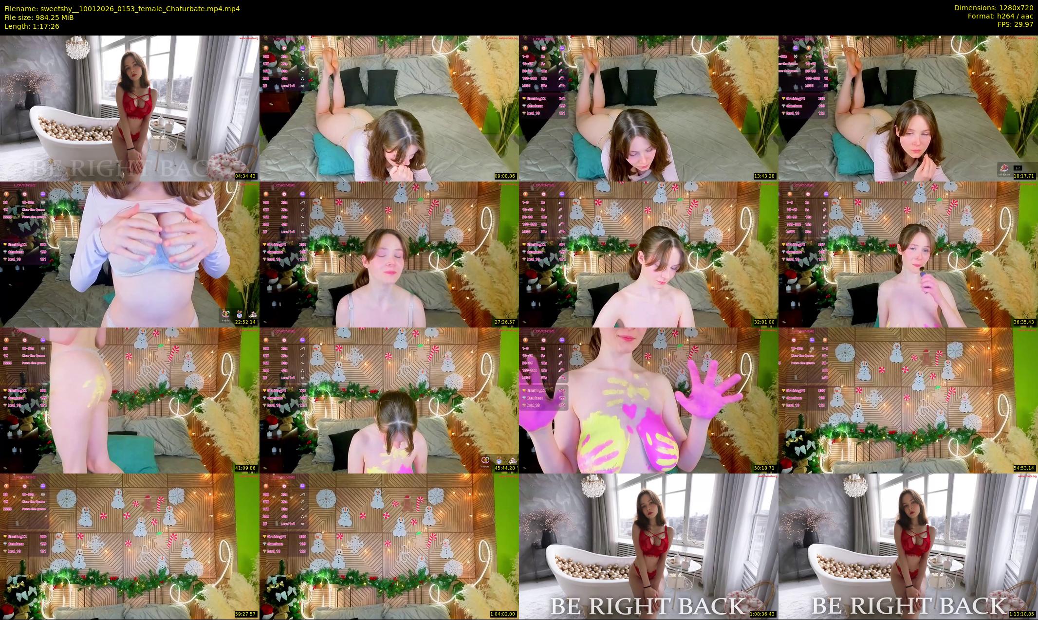 sweetshy_ — 78 minute Chaturbate female cam show recording, 720p, Jan 10, 2026