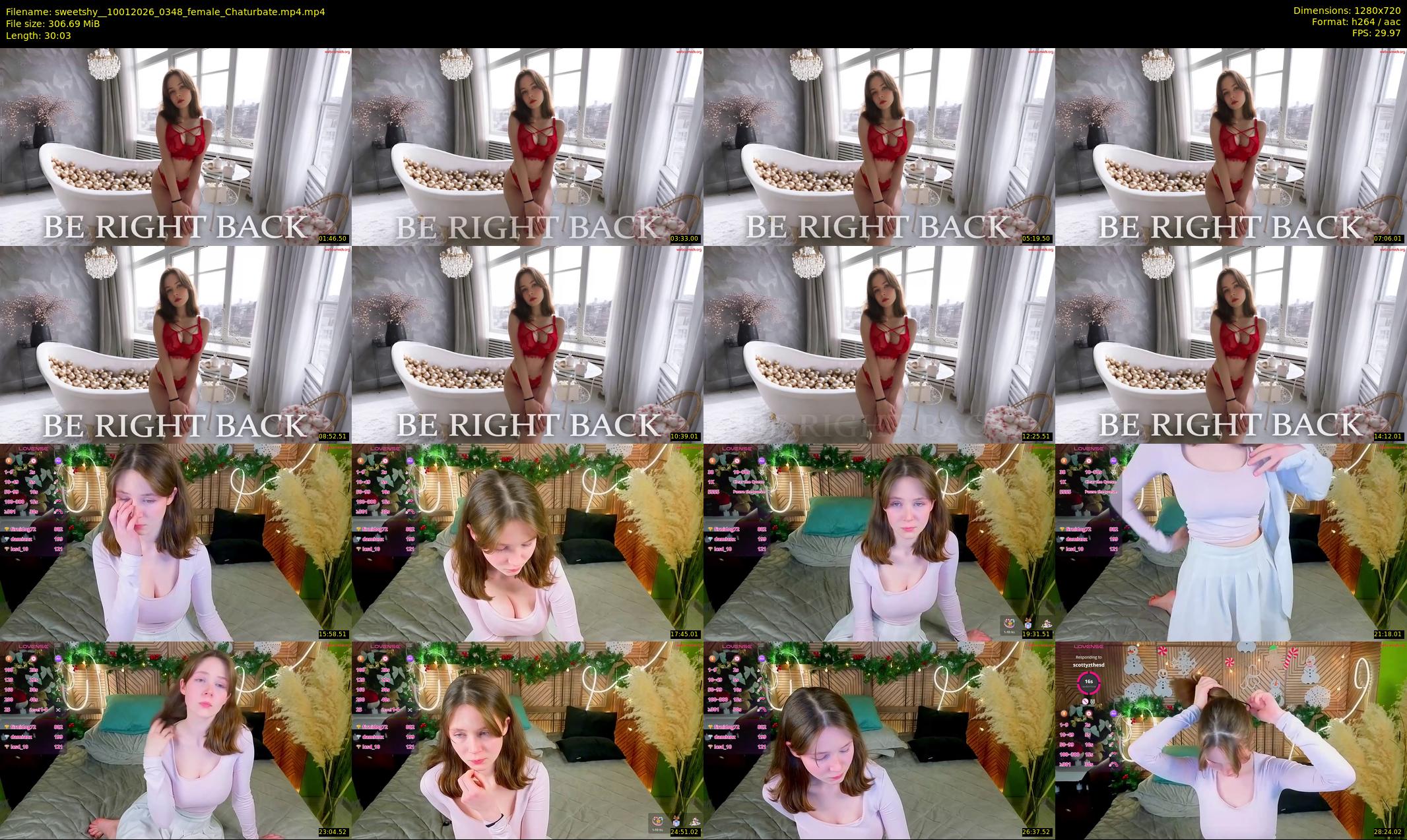 sweetshy_ — 31 minute Chaturbate female cam show recording, 720p, Jan 10, 2026