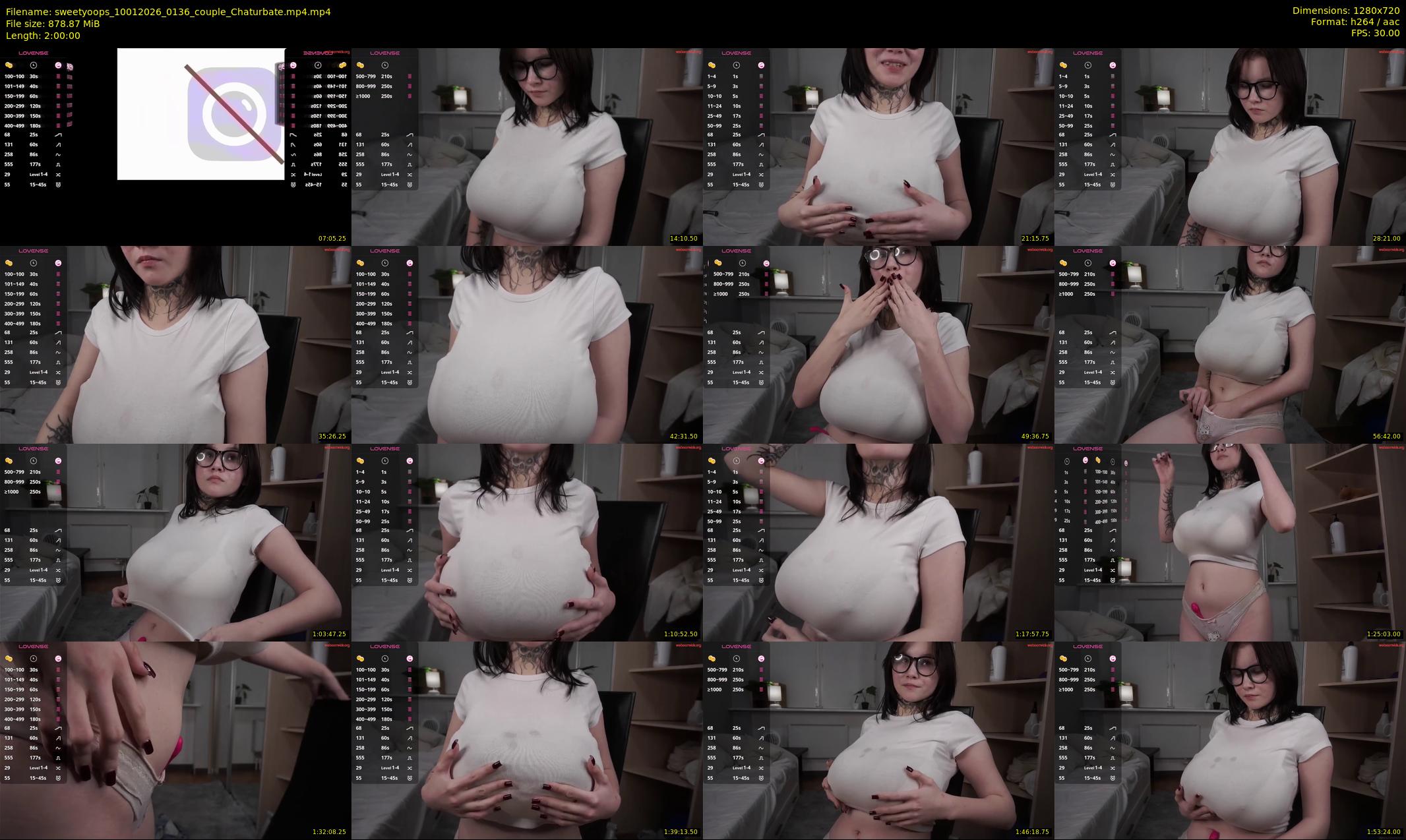 sweetyoops — 120 minute Chaturbate female cam show recording, 720p, Jan 10, 2026