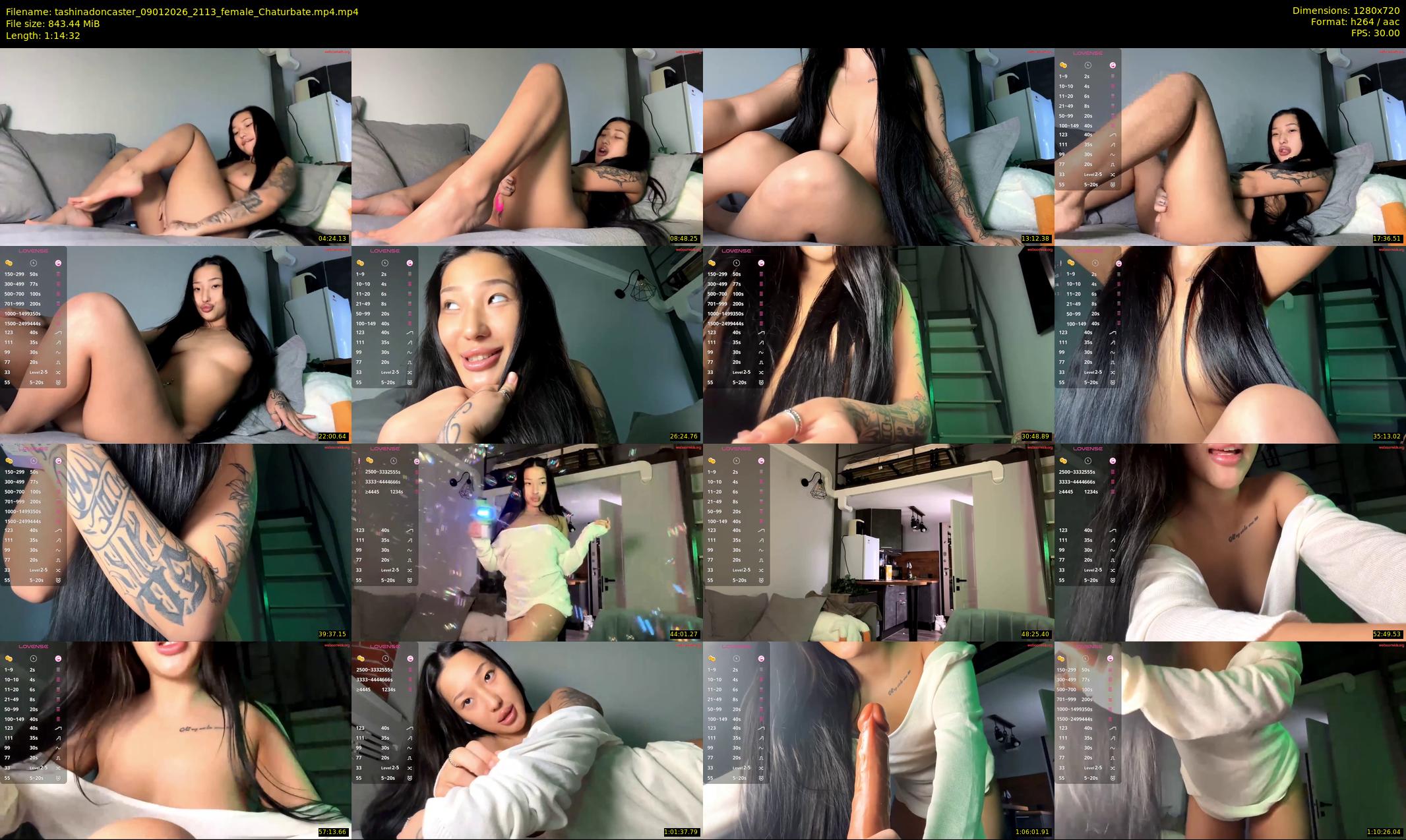tashinadoncaster — 75 minute Chaturbate female cam show recording, 720p, Jan 9, 2026