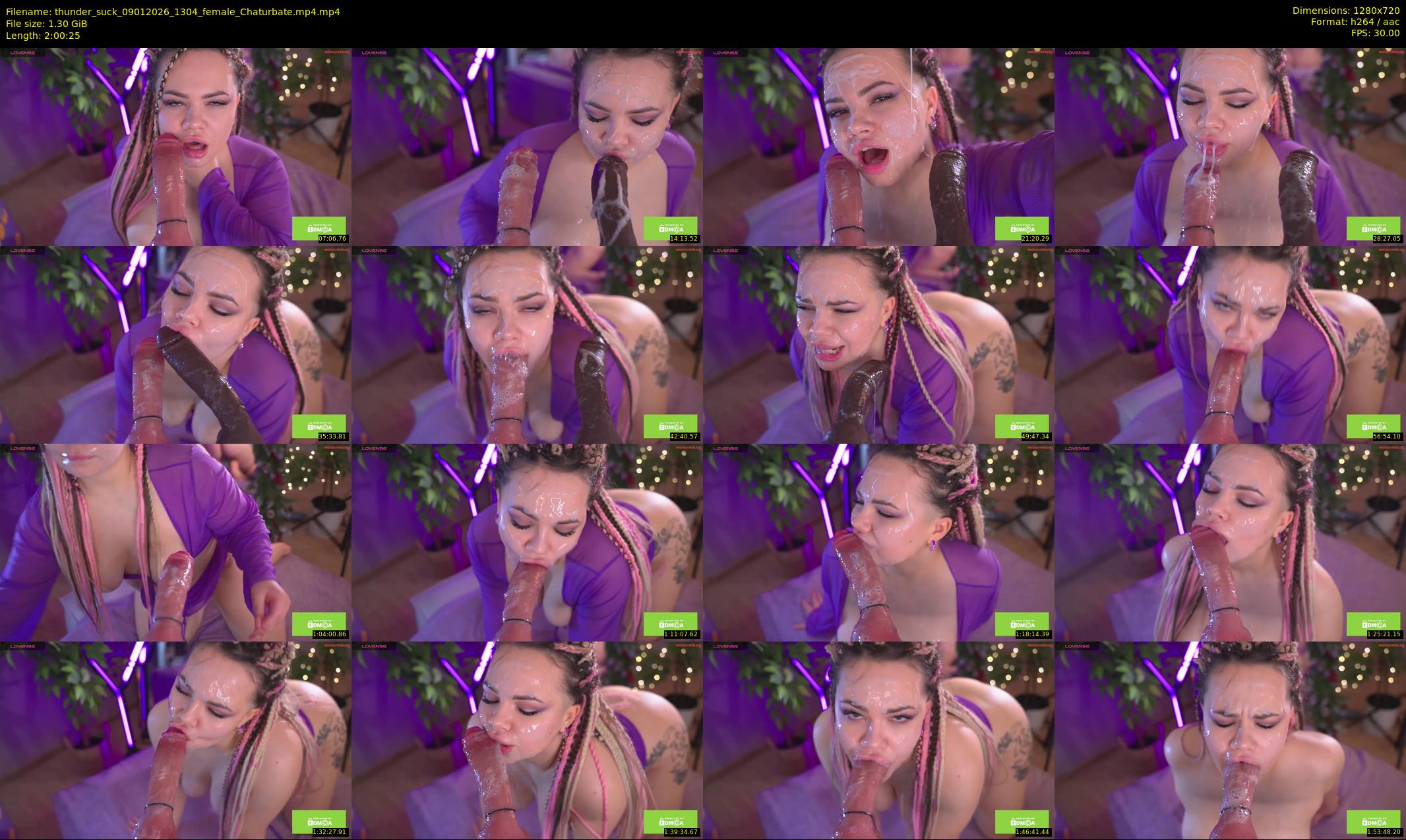 thunder_suck — 121 minute Chaturbate female cam show recording, 720p, Jan 9, 2026