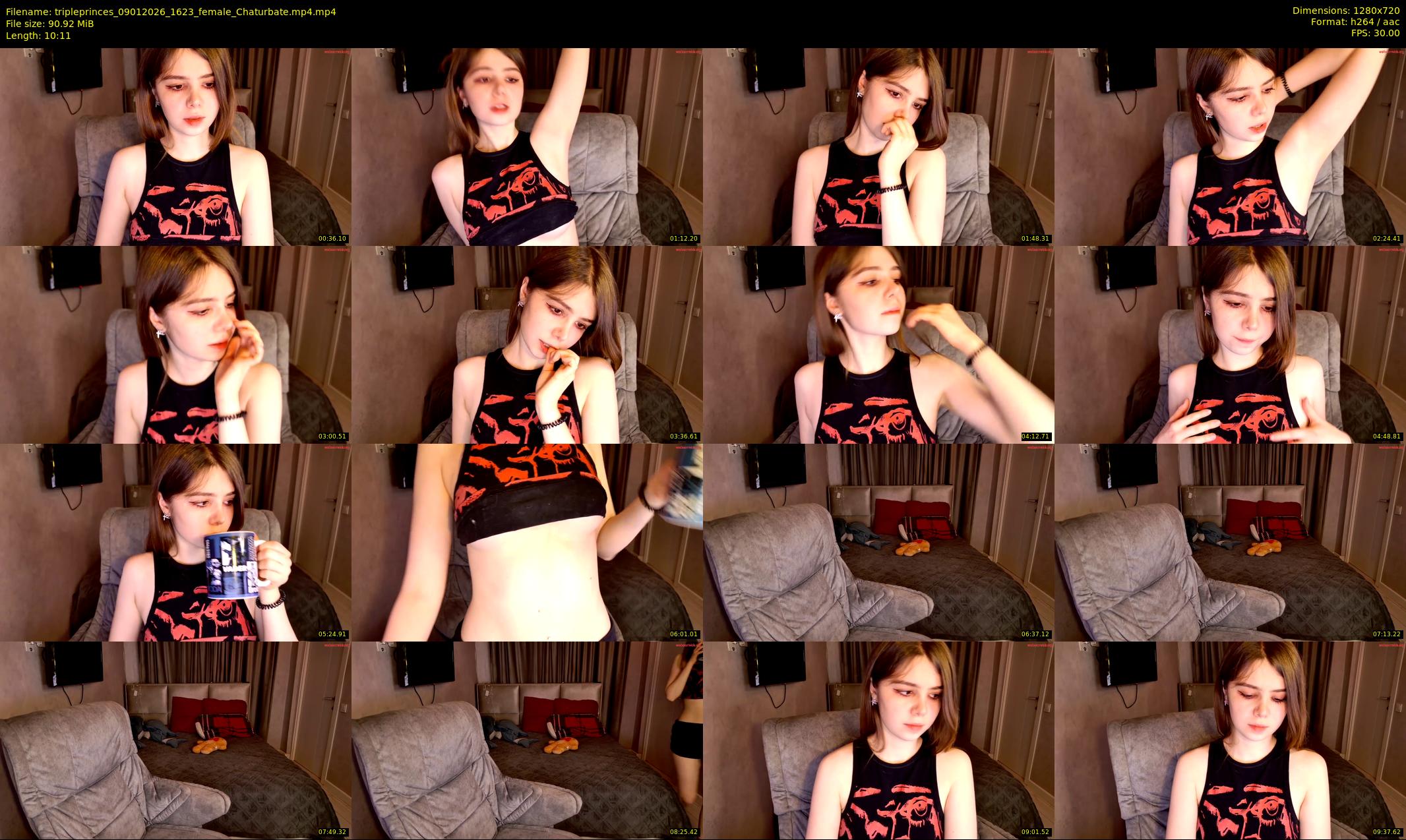 tripleprinces — 11 minute Chaturbate female cam show recording, 720p, Jan 9, 2026