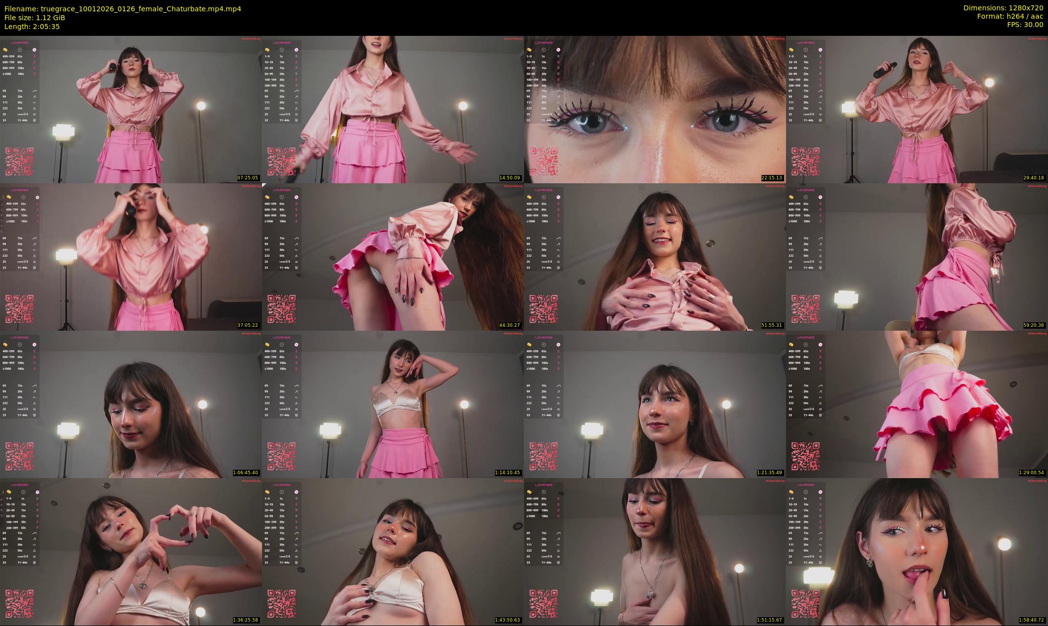 truegrace — 126 minute Chaturbate female cam show recording, 720p, Jan 10, 2026