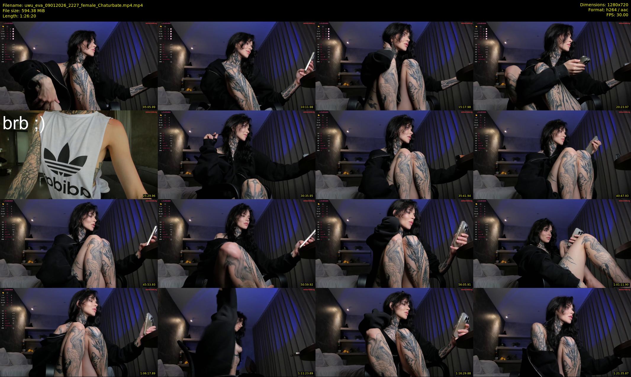 uwu_eva — 87 minute Chaturbate female cam show recording, 720p, Jan 9, 2026