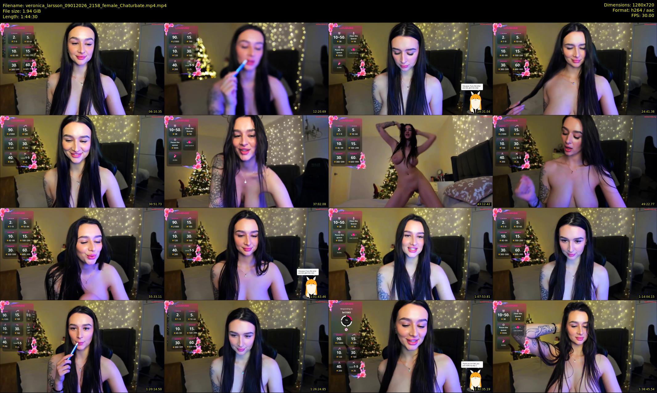 veronica_larsson — 105 minute Chaturbate female cam show recording, 720p, Jan 9, 2026