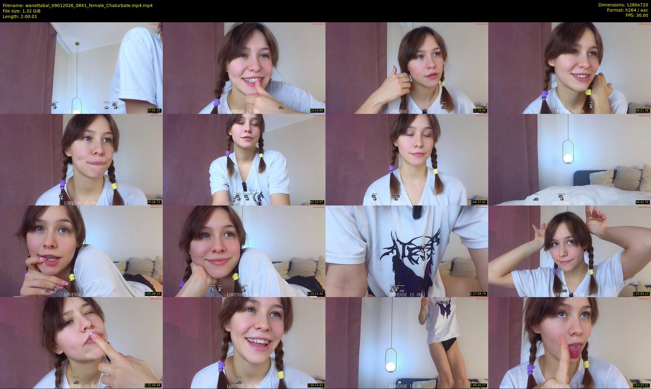 wanettabal — 121 minute Chaturbate female cam show recording, 720p, Jan 9, 2026