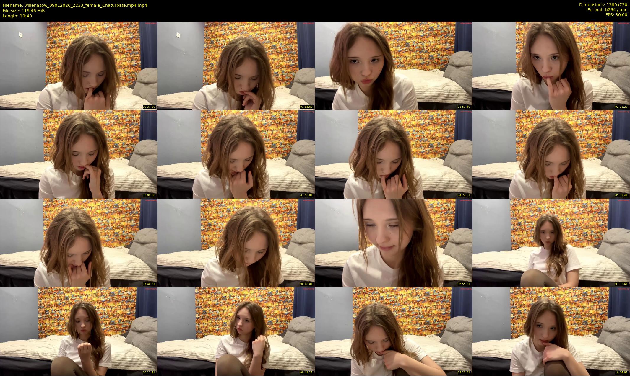 willenasow — 11 minute Chaturbate female cam show recording, 720p, Jan 9, 2026