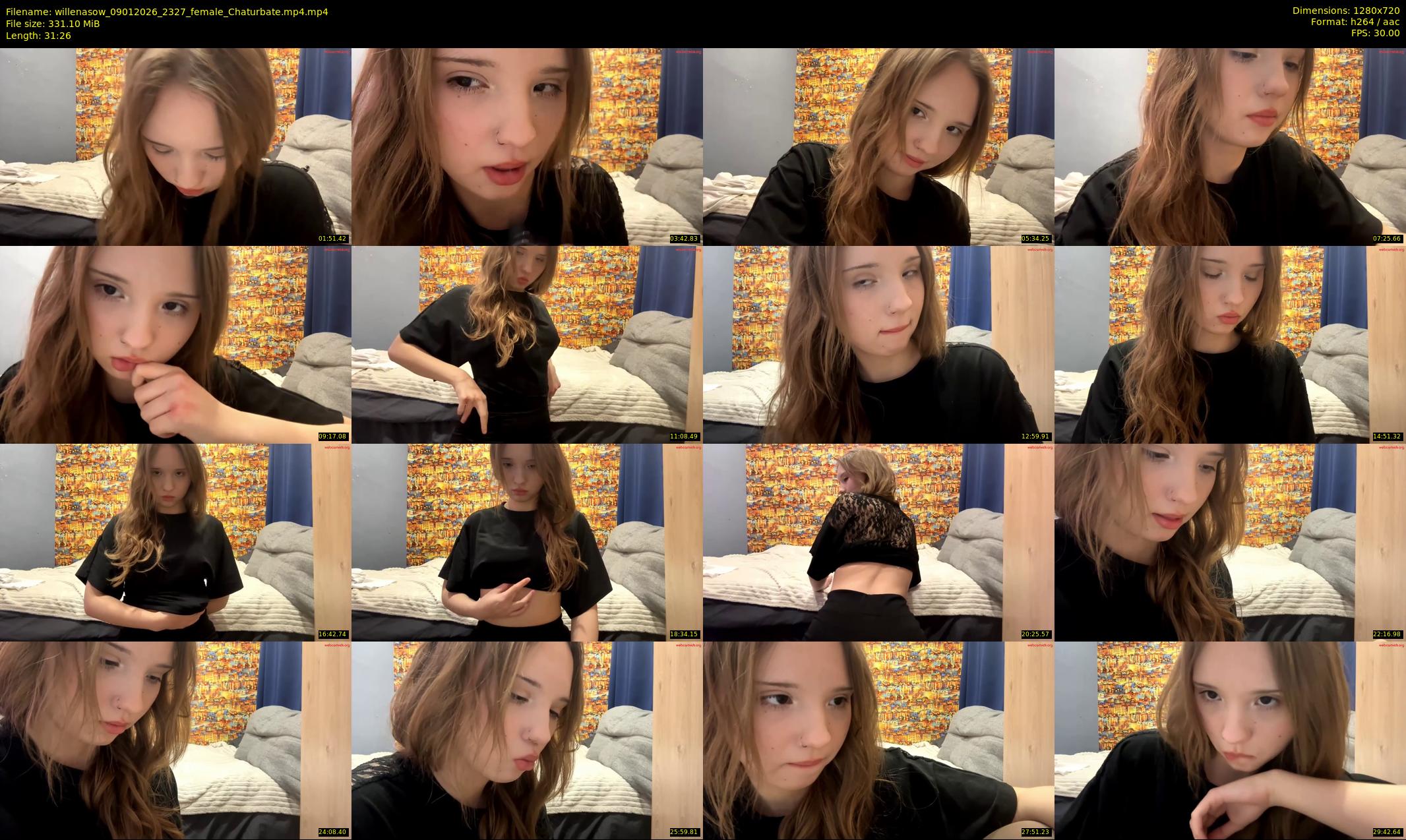 willenasow — 32 minute Chaturbate female cam show recording, 720p, Jan 9, 2026