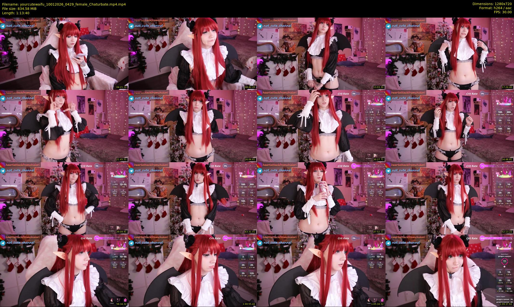 yourcutewaifu — 74 minute Chaturbate female cam show recording, 720p, Jan 10, 2026