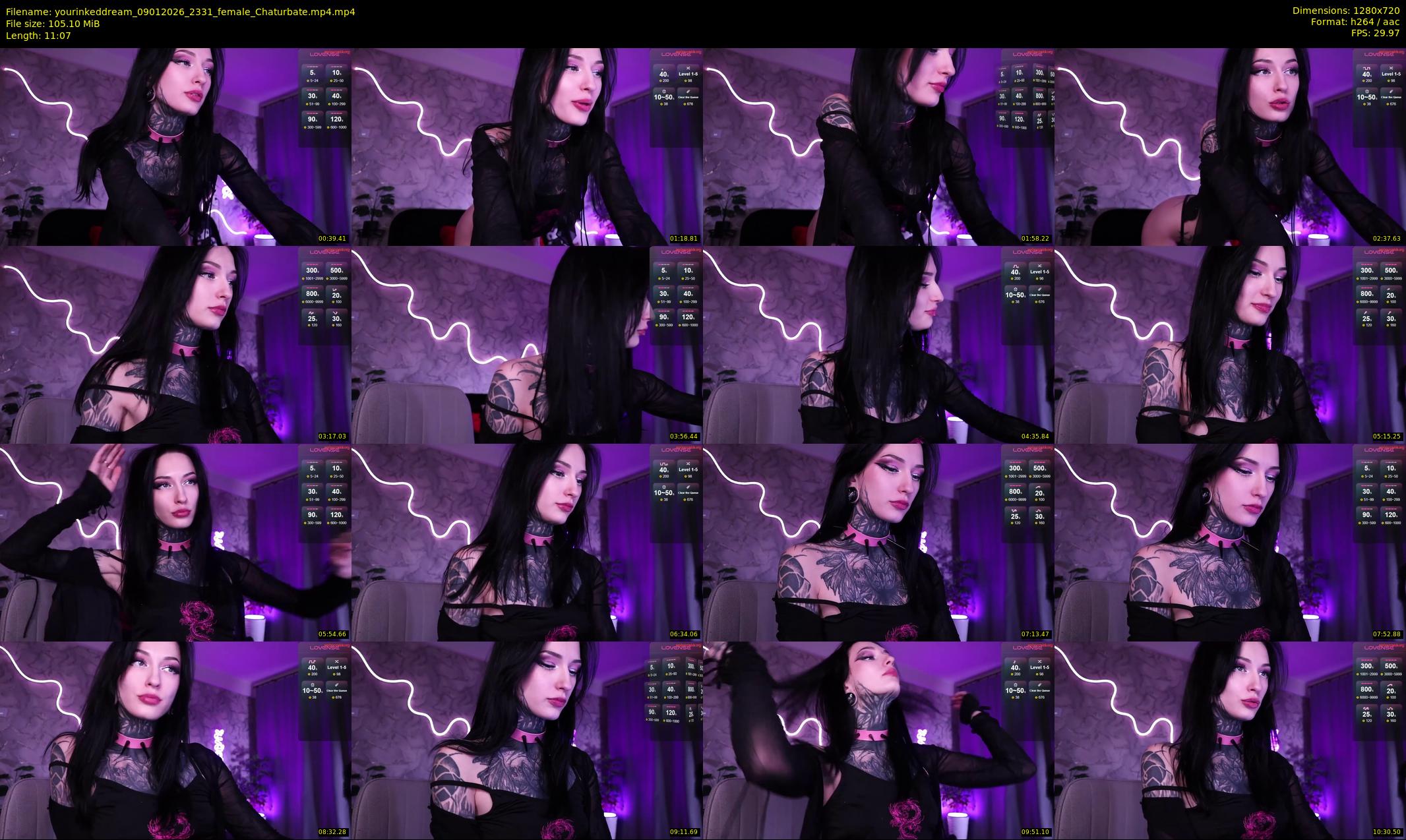 yourinkeddream — 12 minute Chaturbate couple cam show recording, 720p, Jan 9, 2026