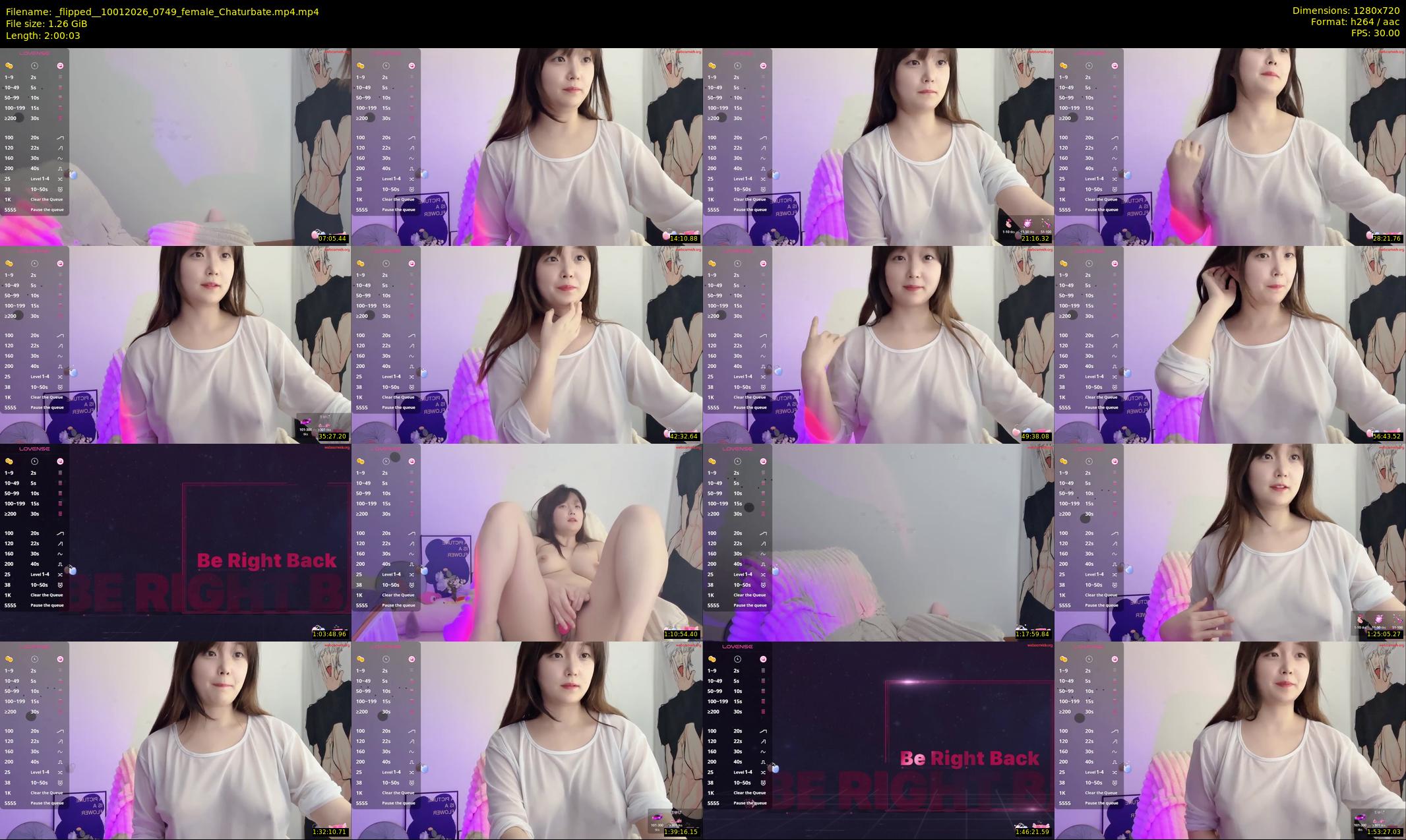 _flipped_ — 121 minute Chaturbate female cam show recording, 720p, Jan 10, 2026