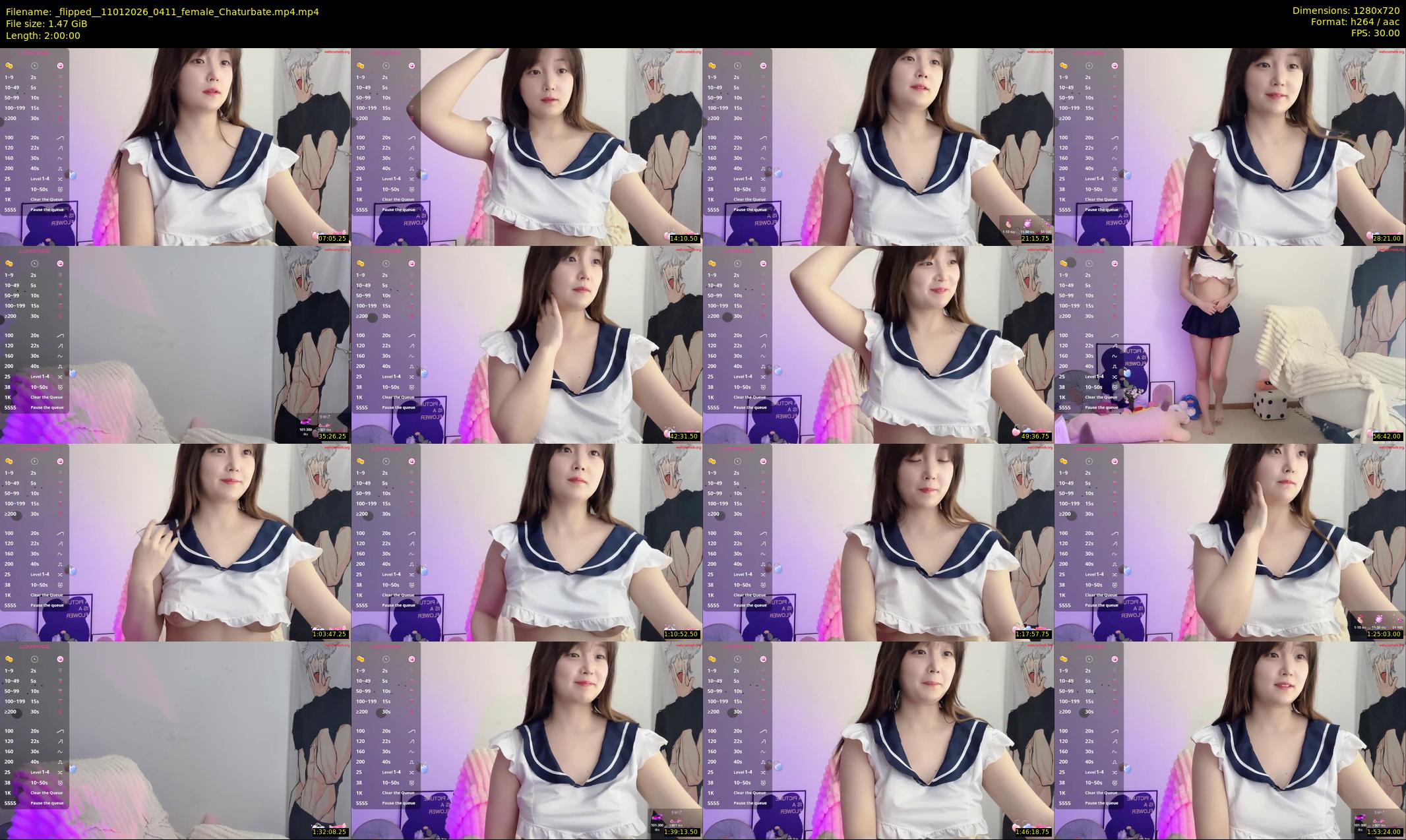 _flipped_ — 120 minute Chaturbate female cam show recording, 720p, Jan 11, 2026