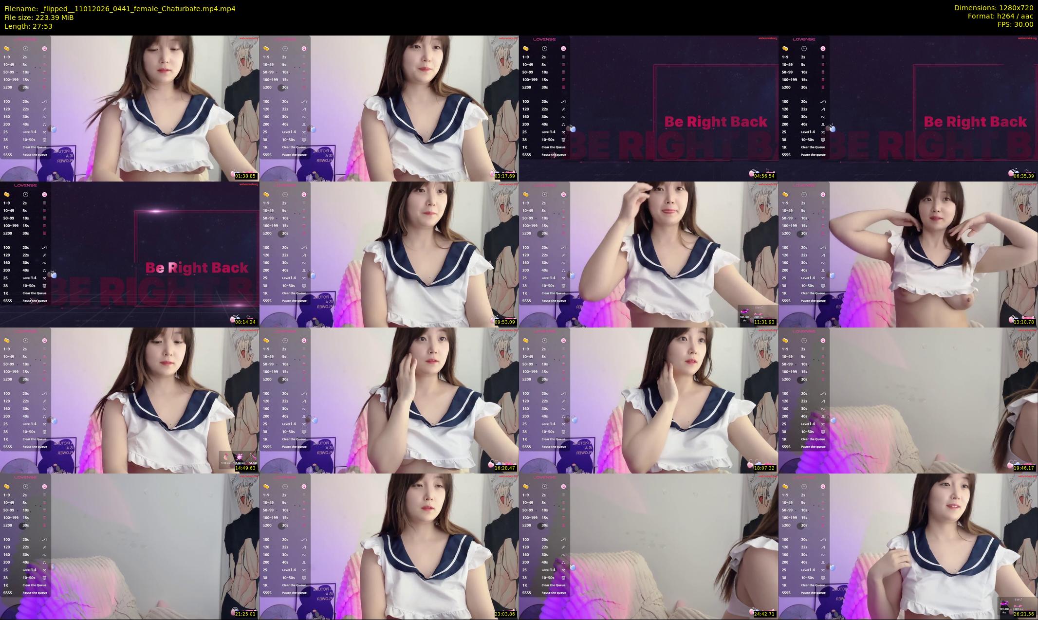 _flipped_ — 28 minute Chaturbate female cam show recording, 720p, Jan 11, 2026