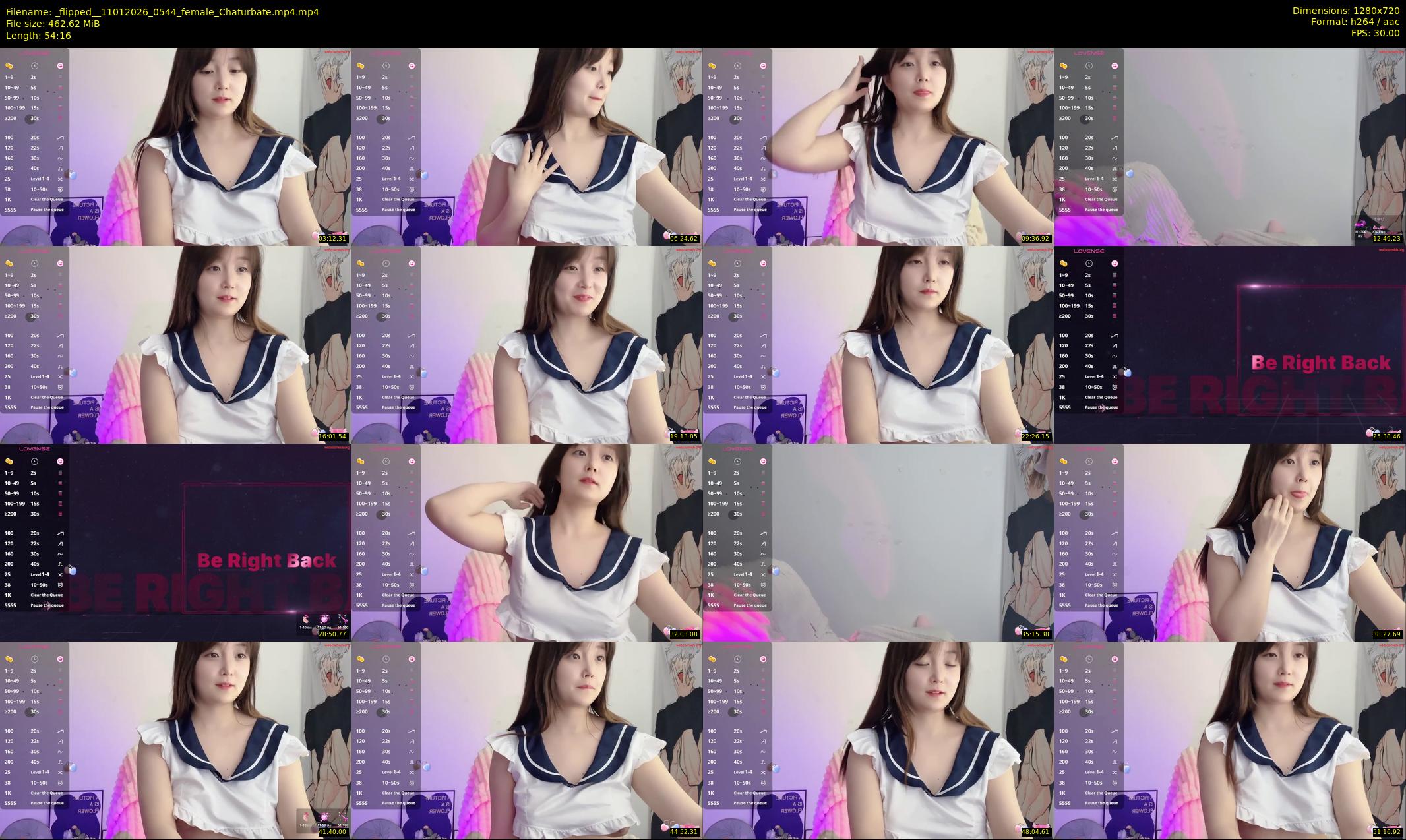 _flipped_ — 55 minute Chaturbate female cam show recording, 720p, Jan 11, 2026