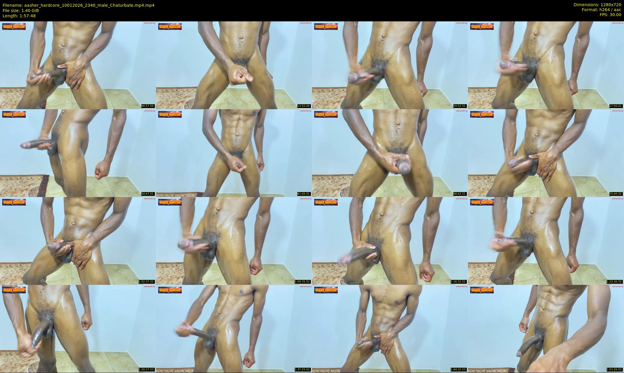 aasher_hardcore — 118 minute Chaturbate male cam show recording, 720p, Jan 10, 2026