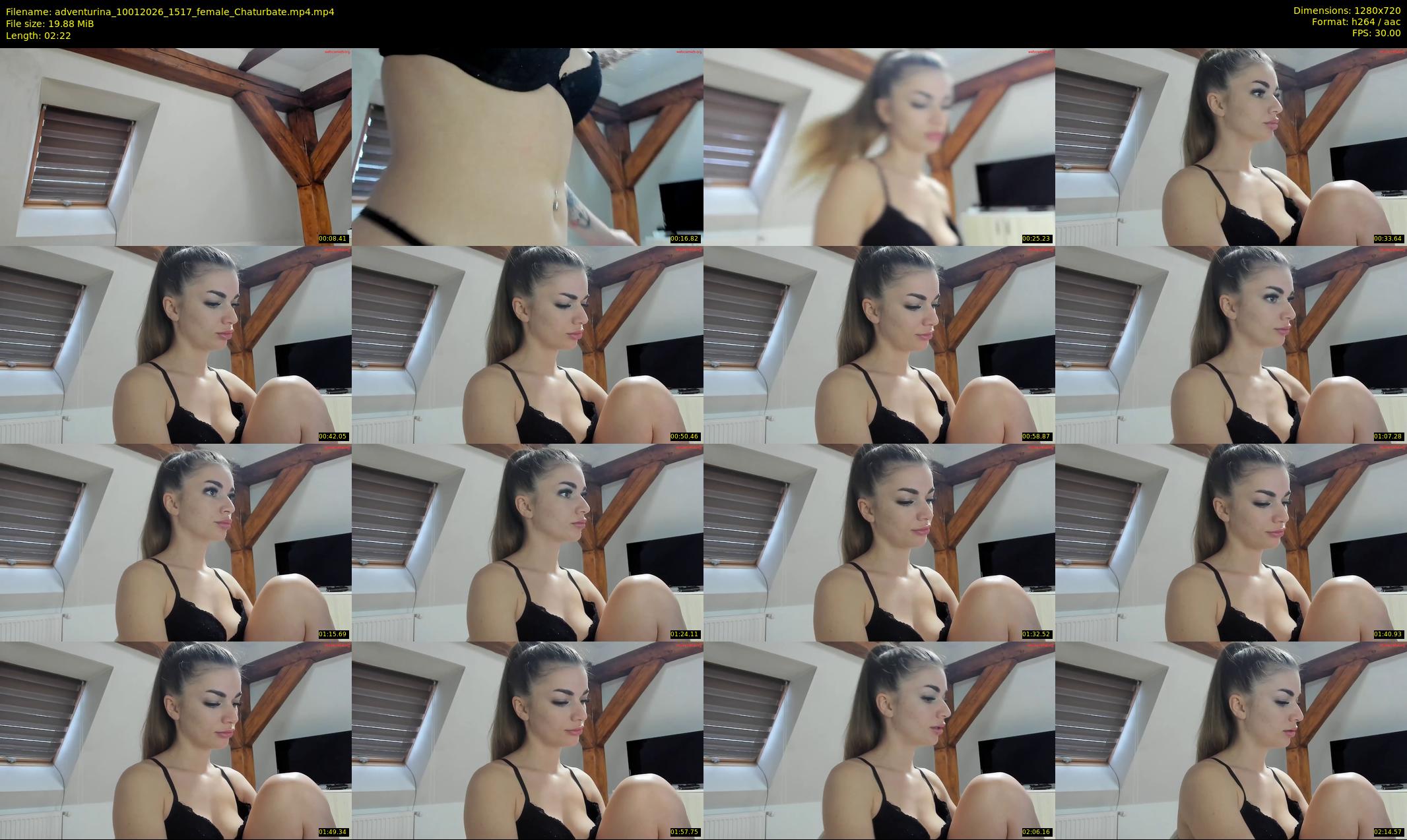 adventurina — 3 minute Chaturbate female cam show recording, 720p, Jan 10, 2026
